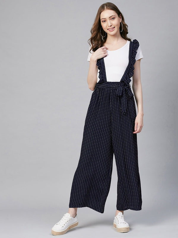 Women's Blue Pinafore Trousers (T-shirt not included)