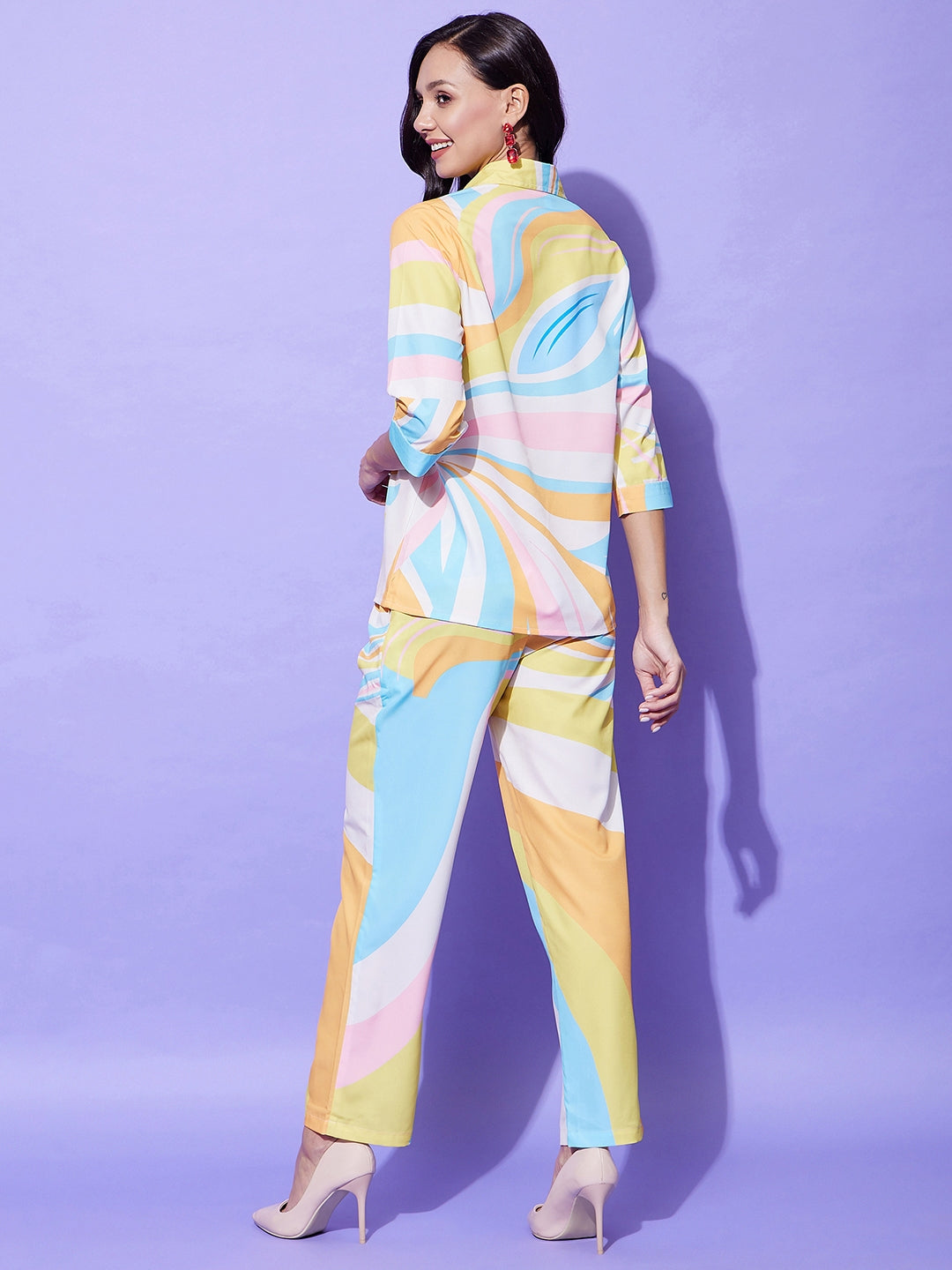 StyleStone Women's Multi Colored Printed Co-Ord Set