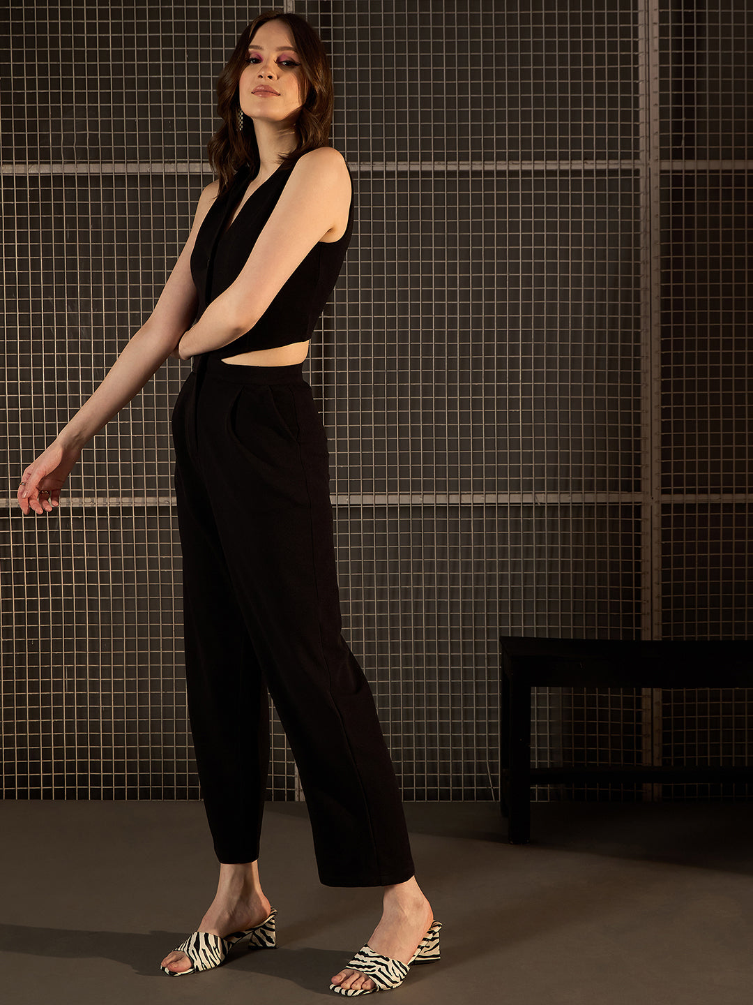StyleStone Women's Black Jumpsuit