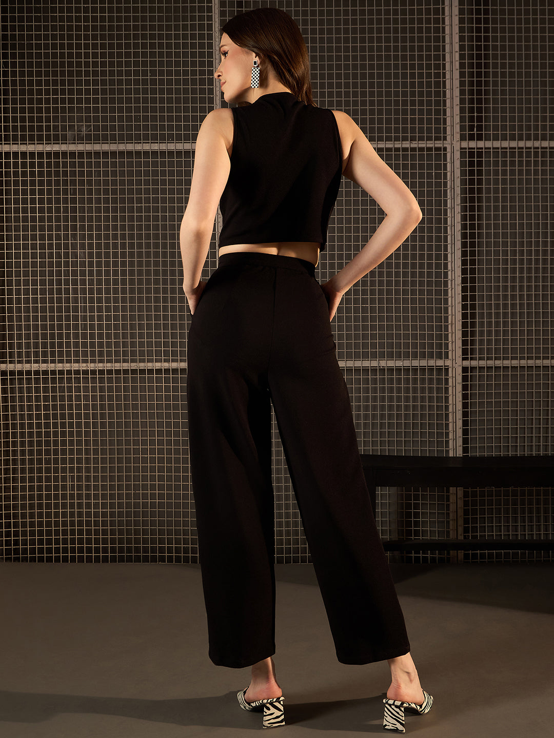 StyleStone Women's Black Jumpsuit