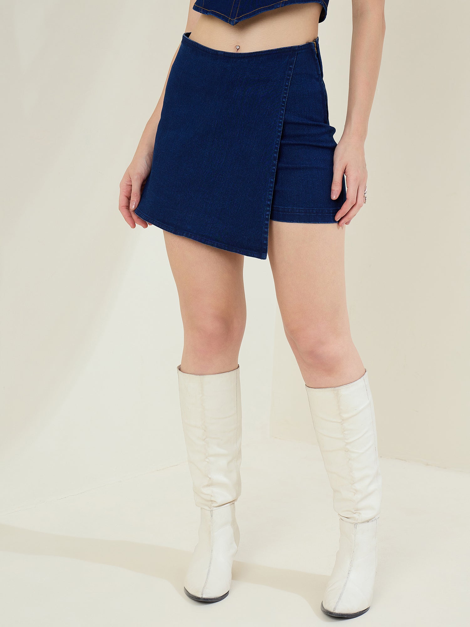 StyleStone Women's  Denim Skorts
