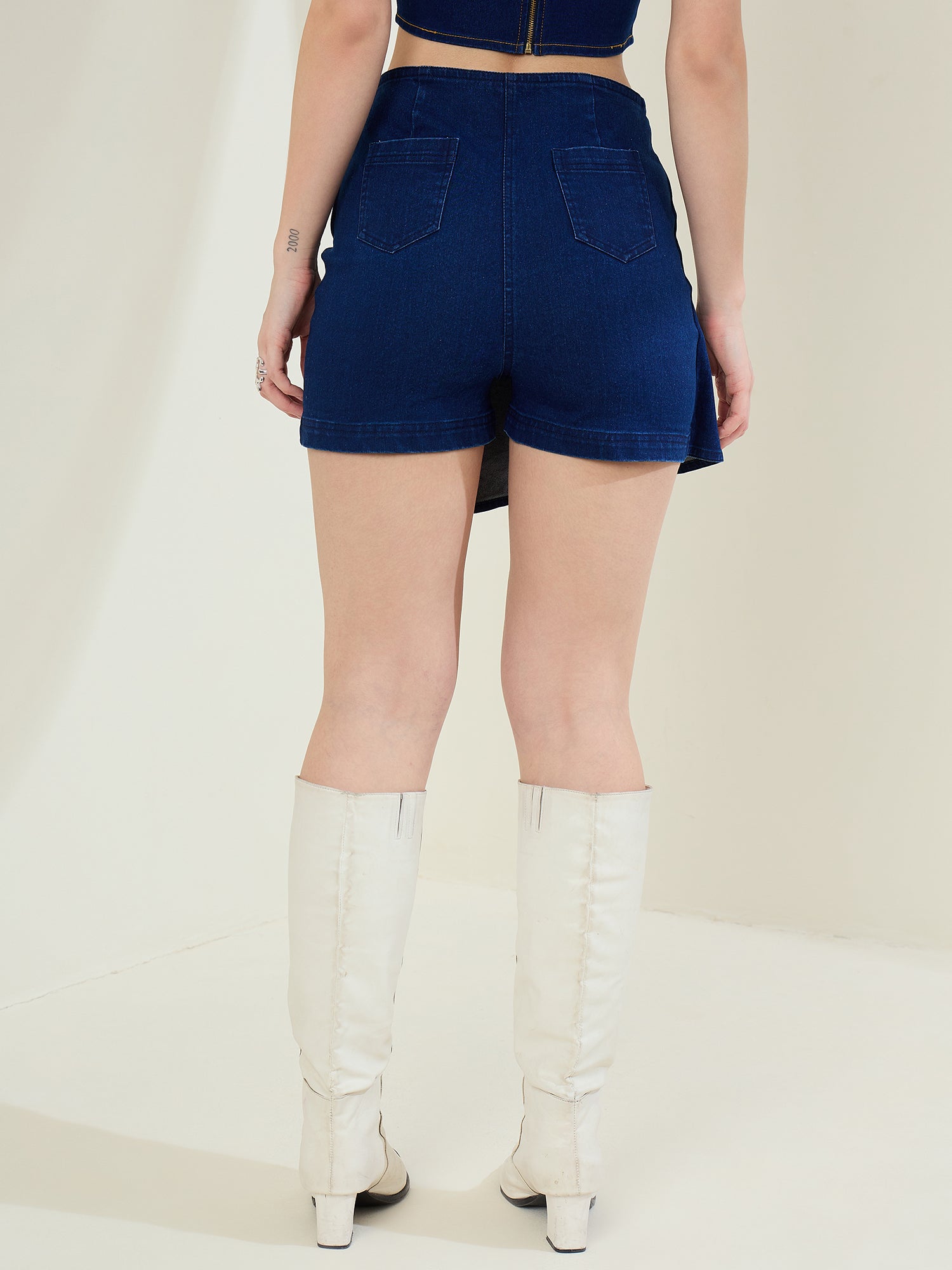 StyleStone Women's  Denim Skorts