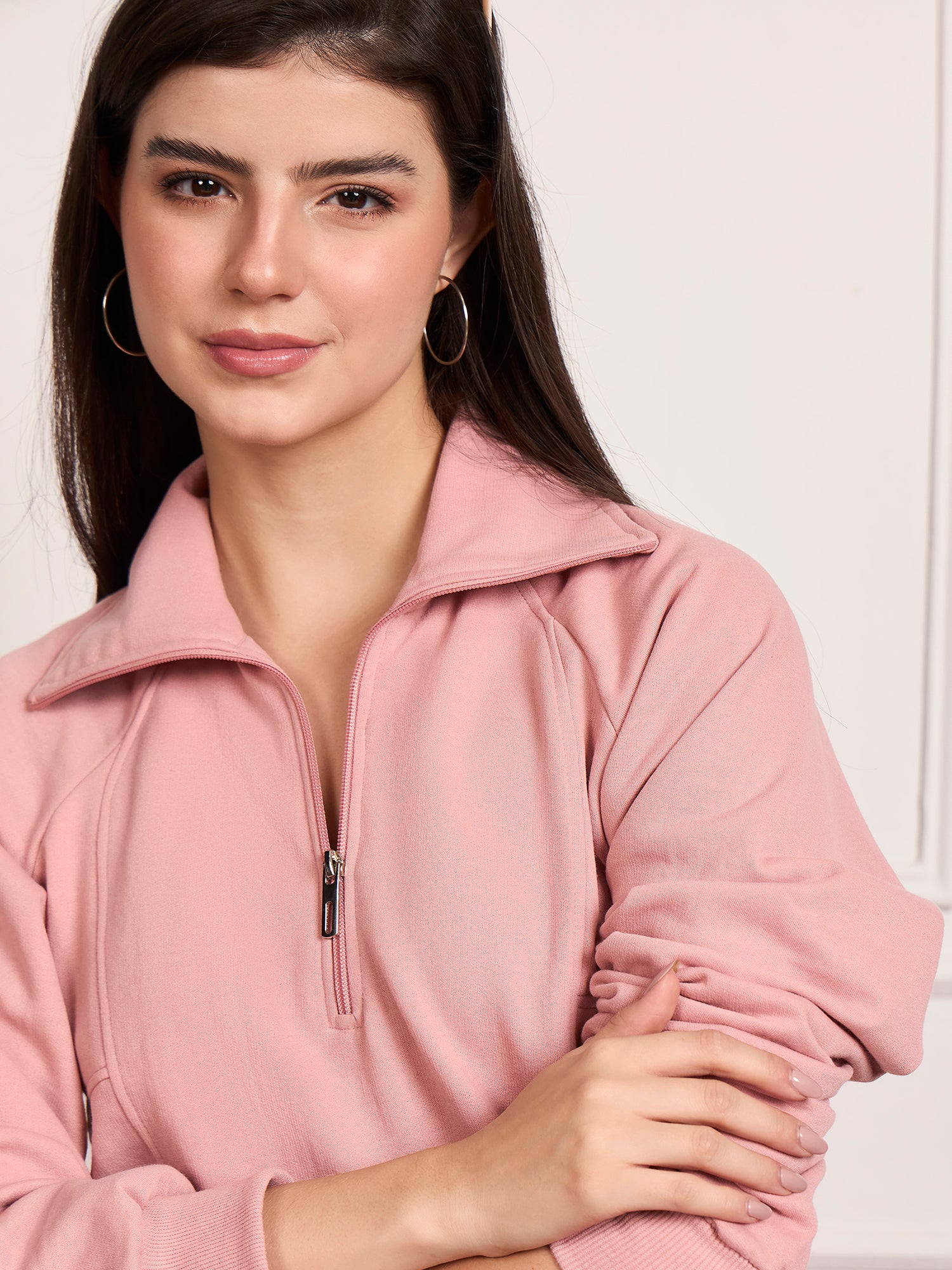 StyleStone Women's Fleece Tracksuit with Front Zip