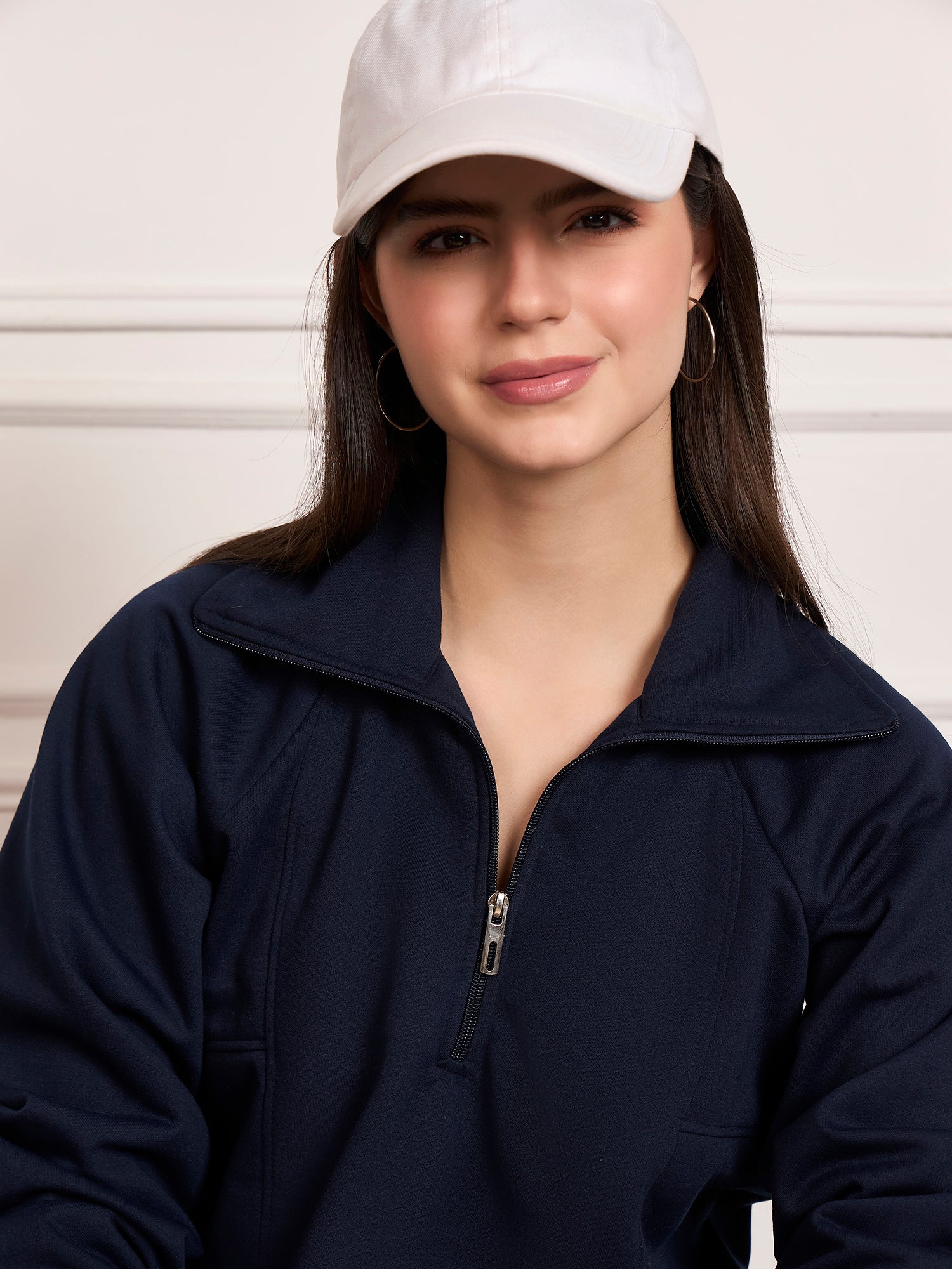 StyleStone Women's Fleece Tracksuit with Front Zip