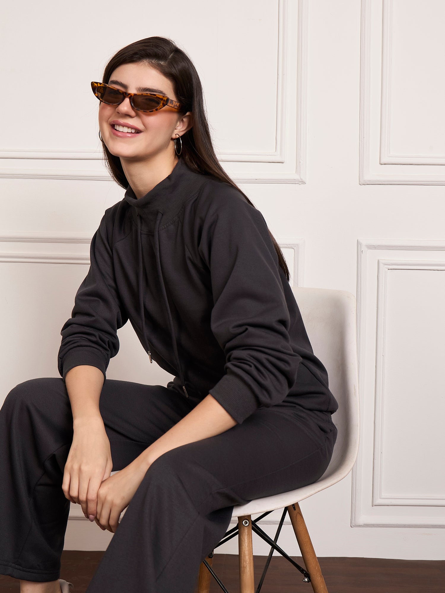 StyleStone Women's  Fleece Tracksuit with Drawstring