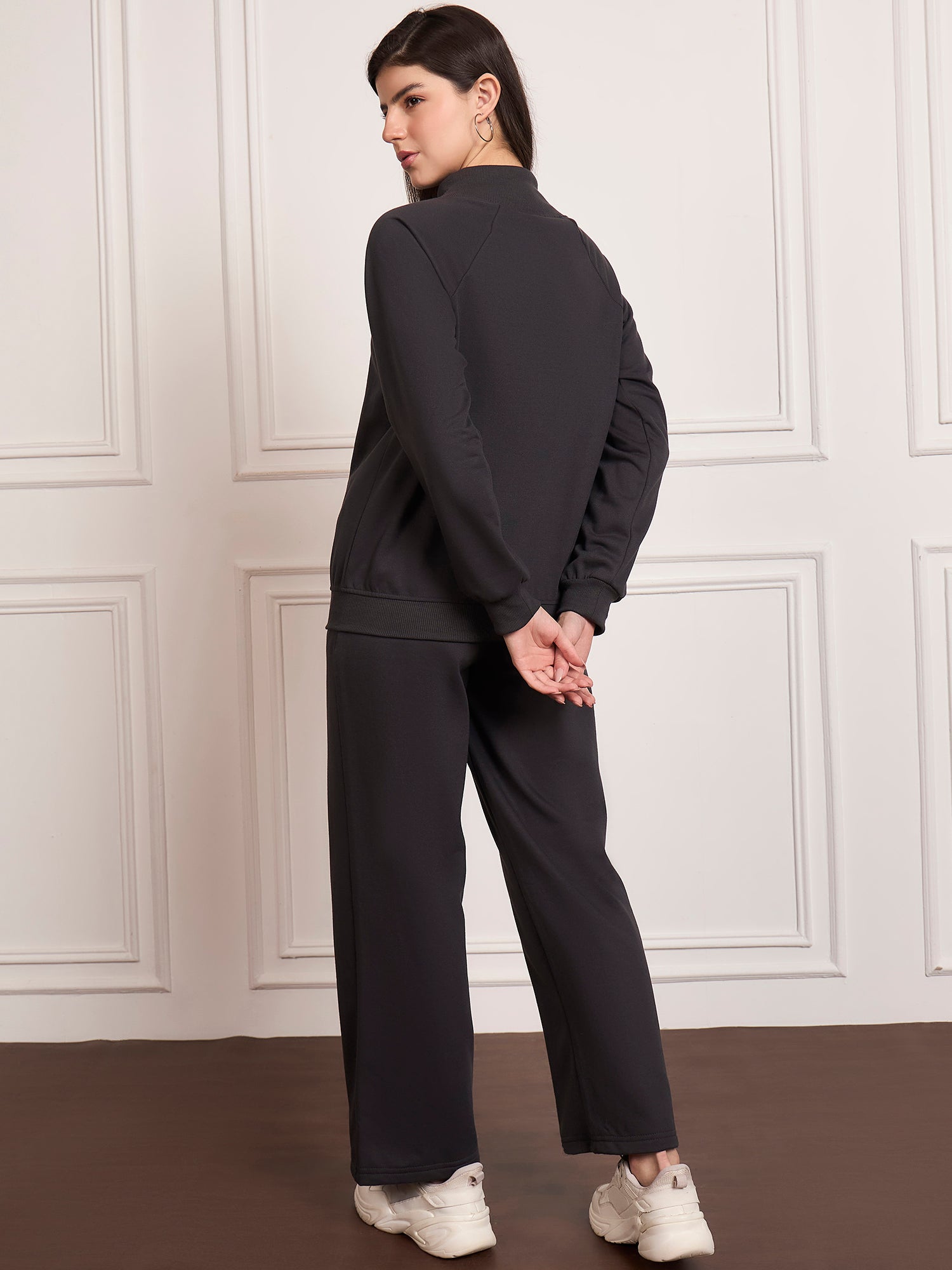 StyleStone Women's  Fleece Tracksuit with Drawstring