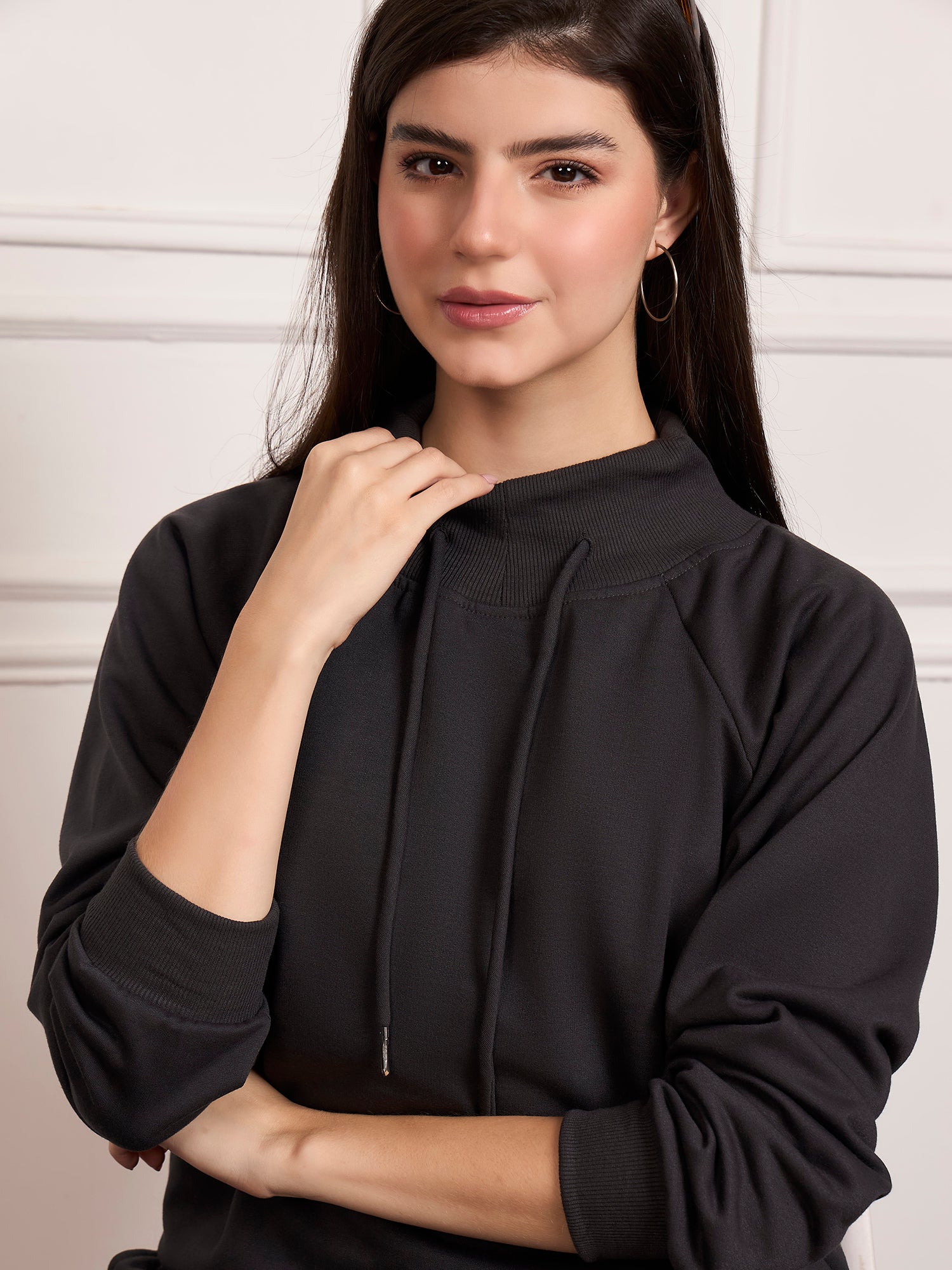 StyleStone Women's  Fleece Tracksuit with Drawstring