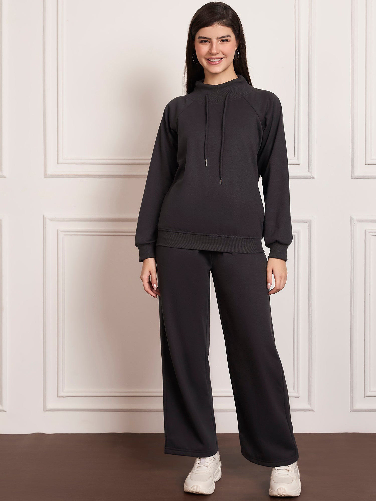 StyleStone Women's  Fleece Tracksuit with Drawstring