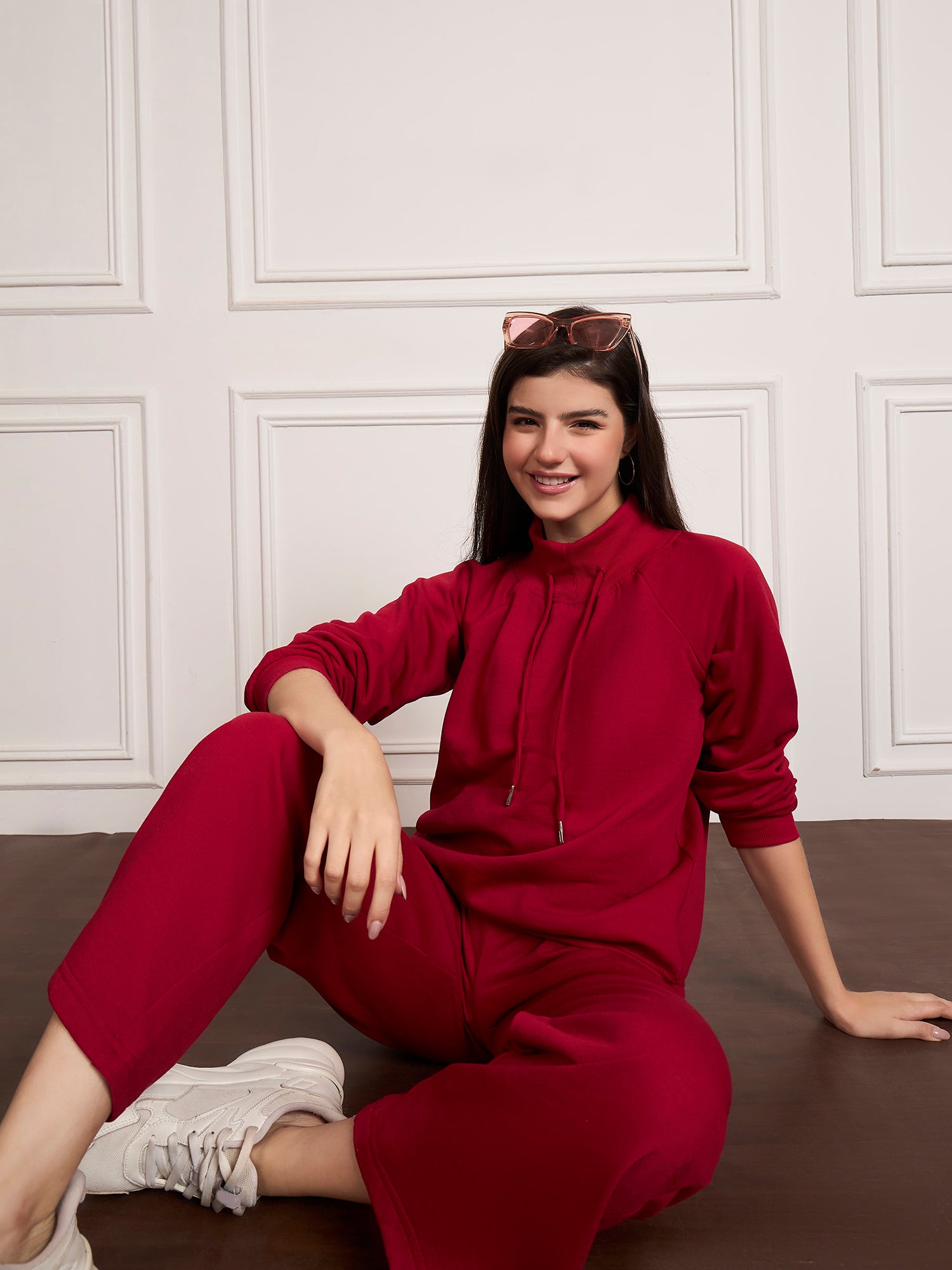 StyleStone Women's  Fleece Tracksuit with Drawstring