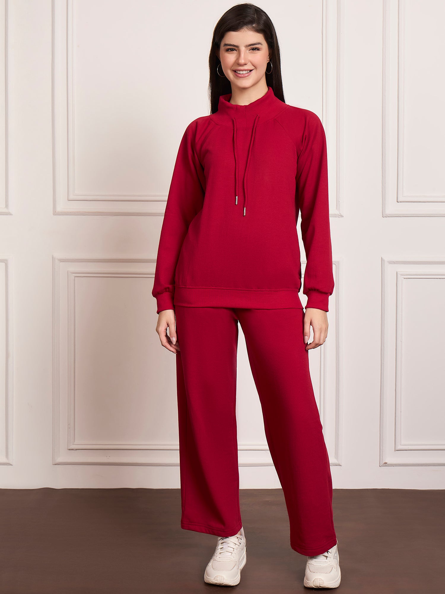 StyleStone Women's  Fleece Tracksuit with Drawstring