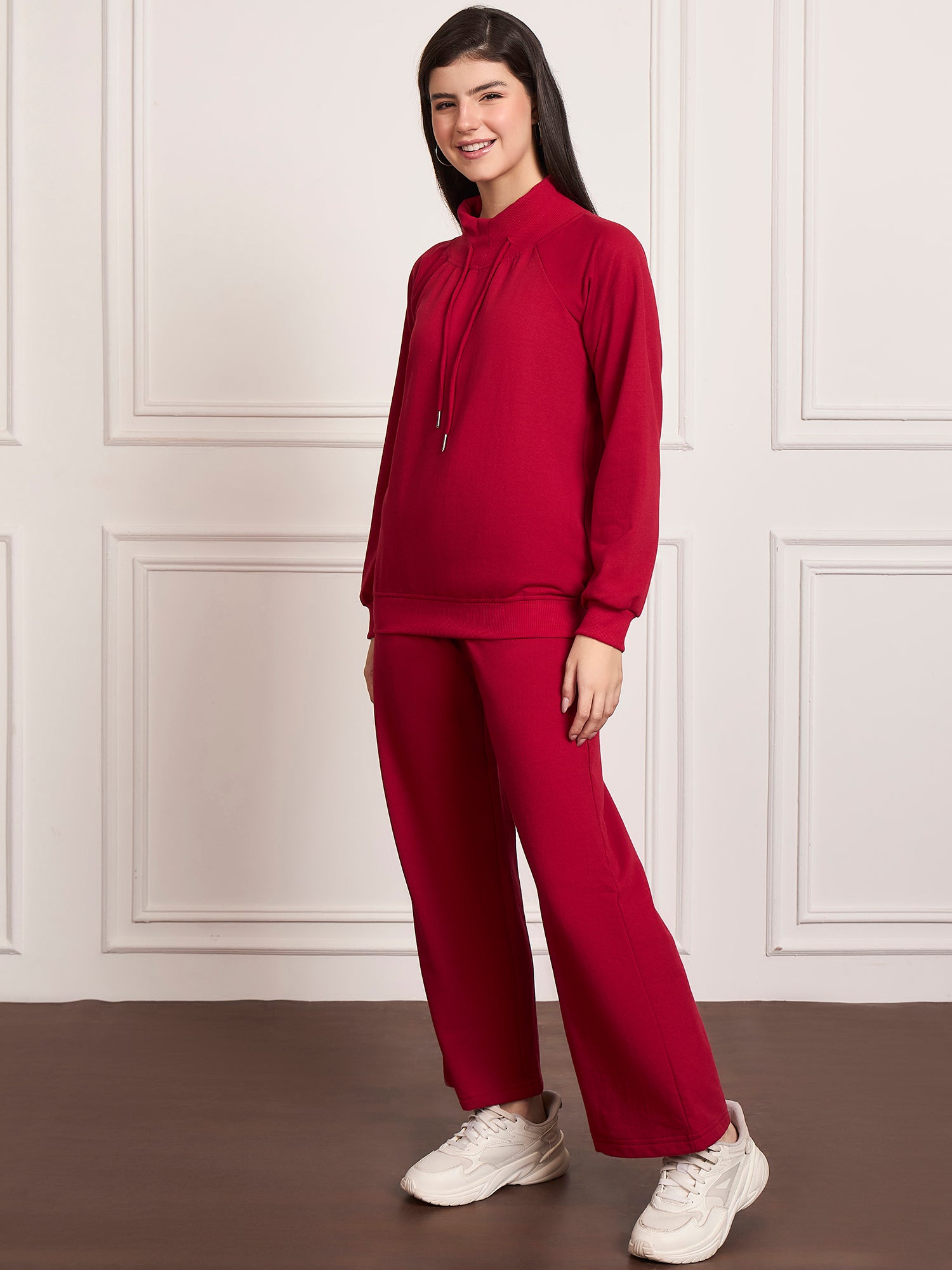 StyleStone Women's  Fleece Tracksuit with Drawstring