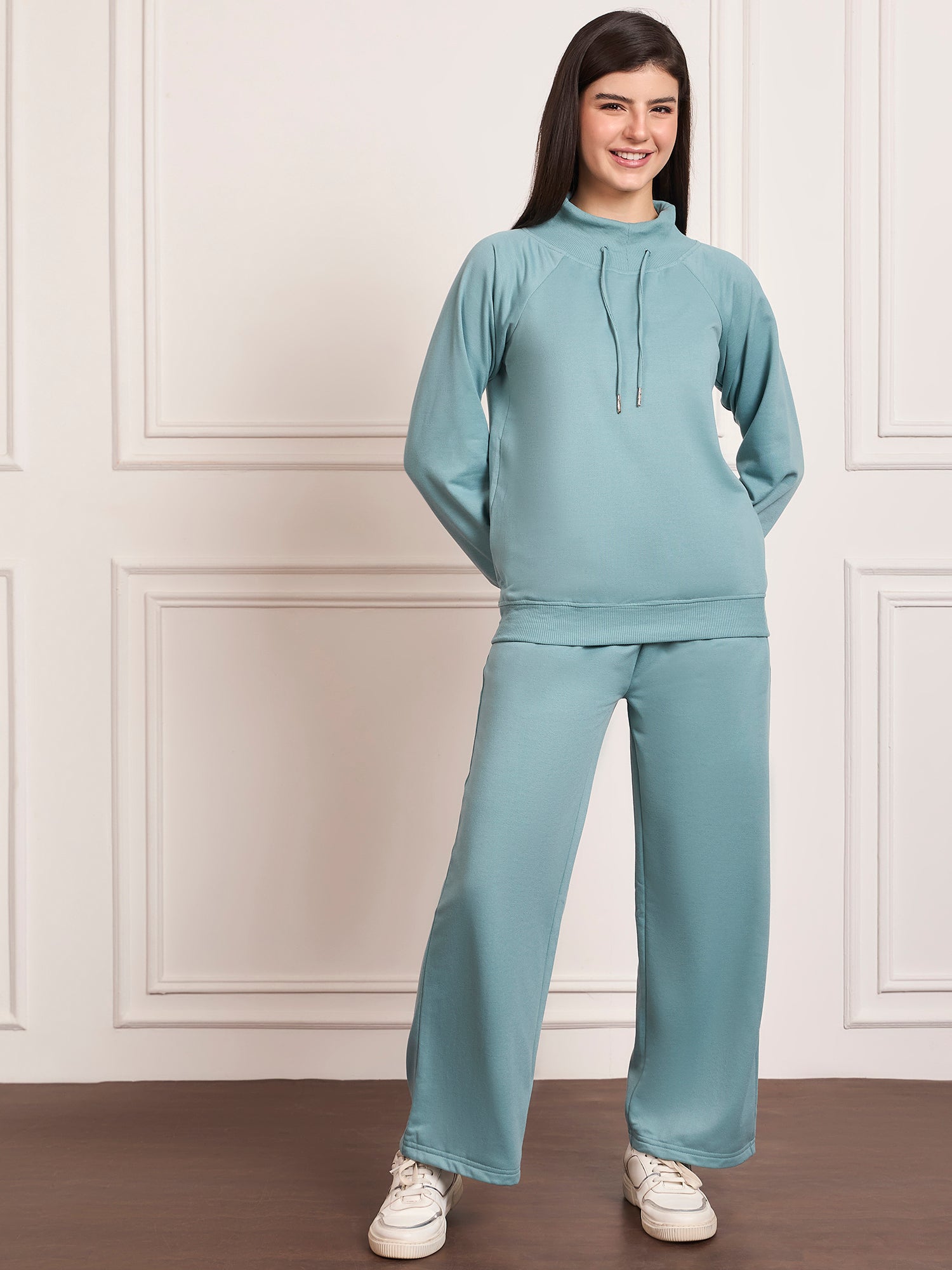 StyleStone Women's  Fleece Tracksuit with Drawstring