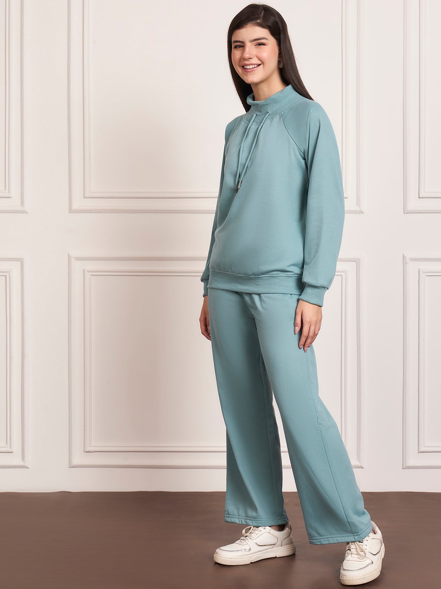 StyleStone Women's  Fleece Tracksuit with Drawstring