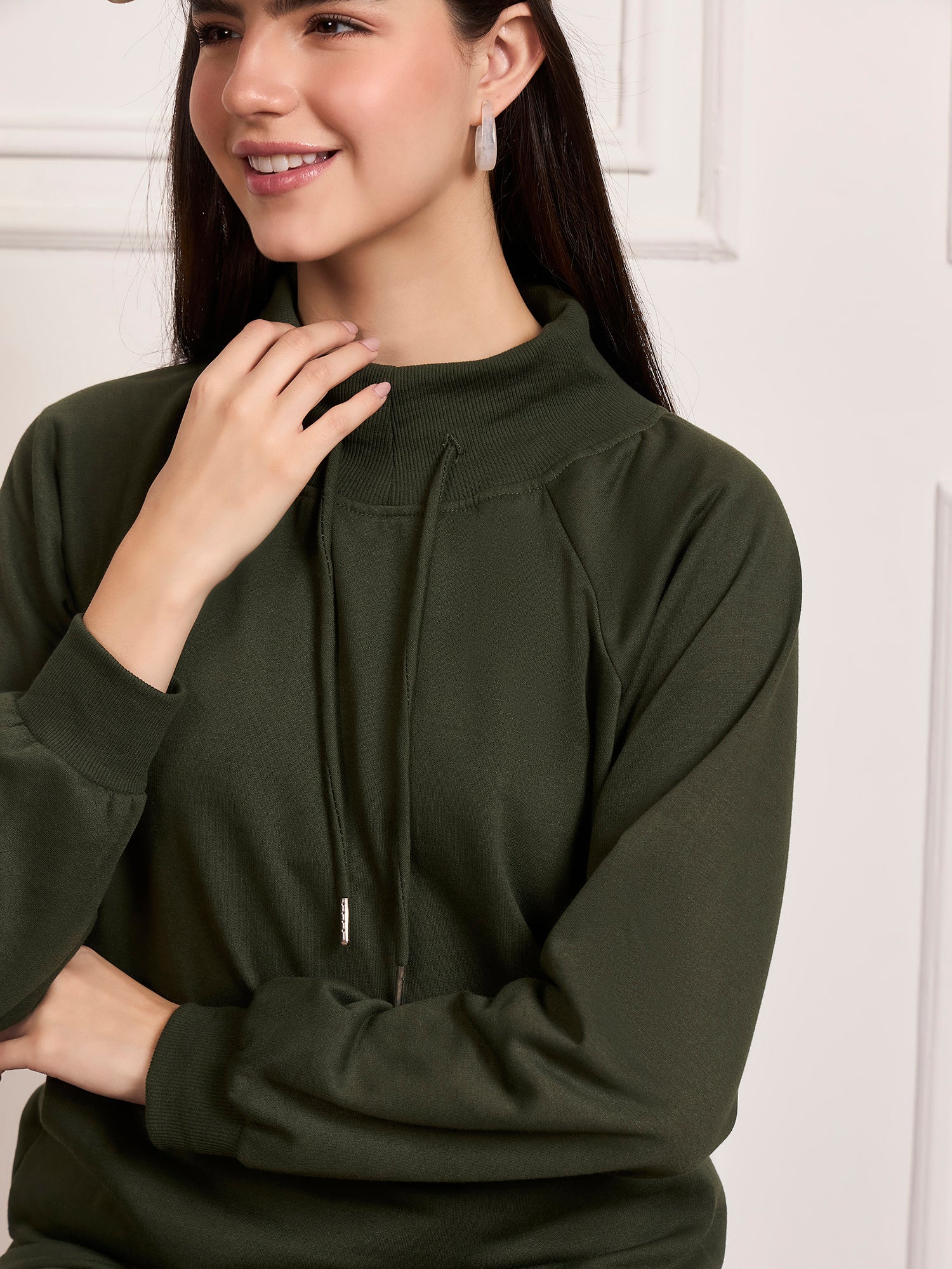 StyleStone Women's  Fleece Tracksuit with Drawstring