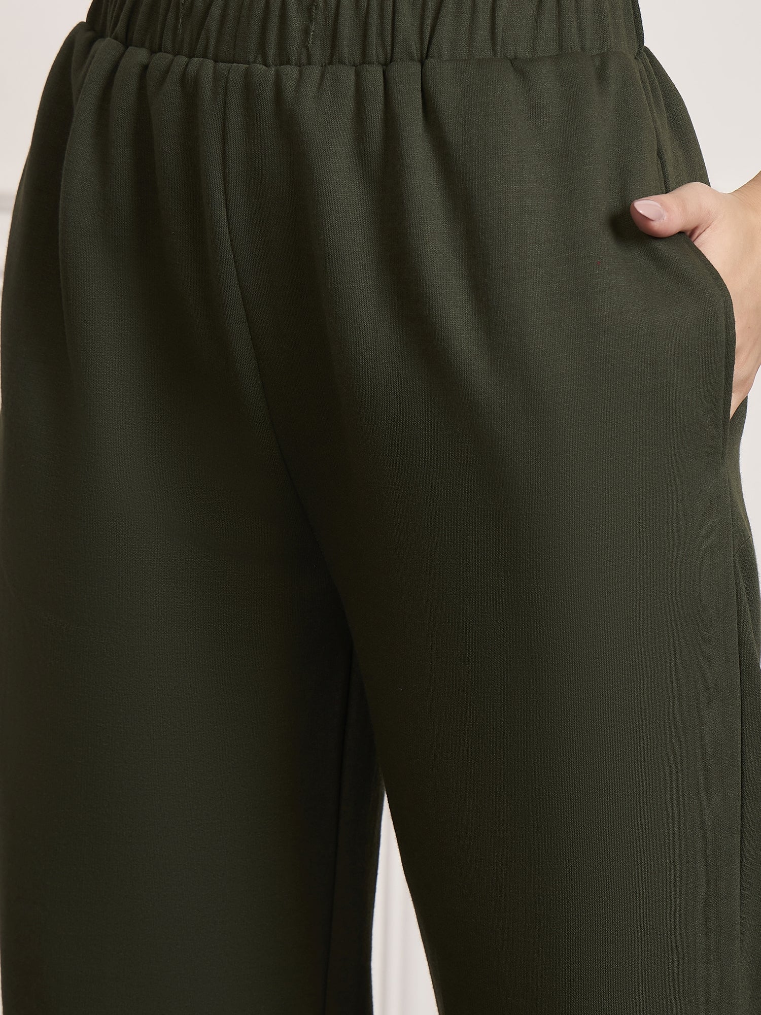 StyleStone Women's  Fleece Tracksuit with Drawstring