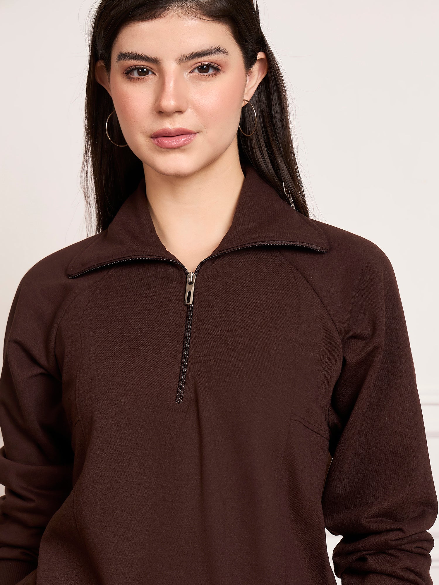 StyleStone Women's Fleece Tracksuit with Front Zip