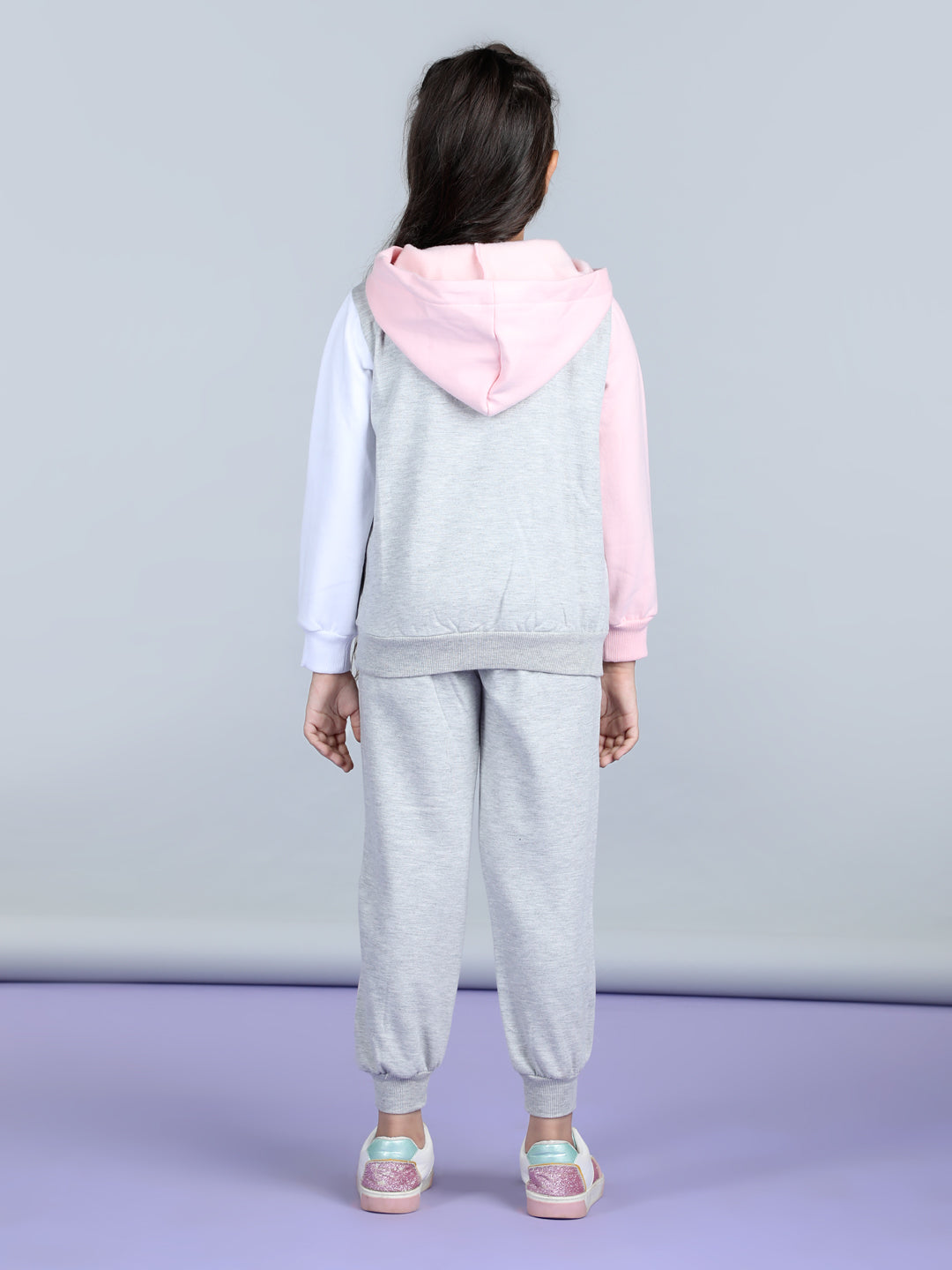 StyleStone Girls Color Blocked Tracksuit