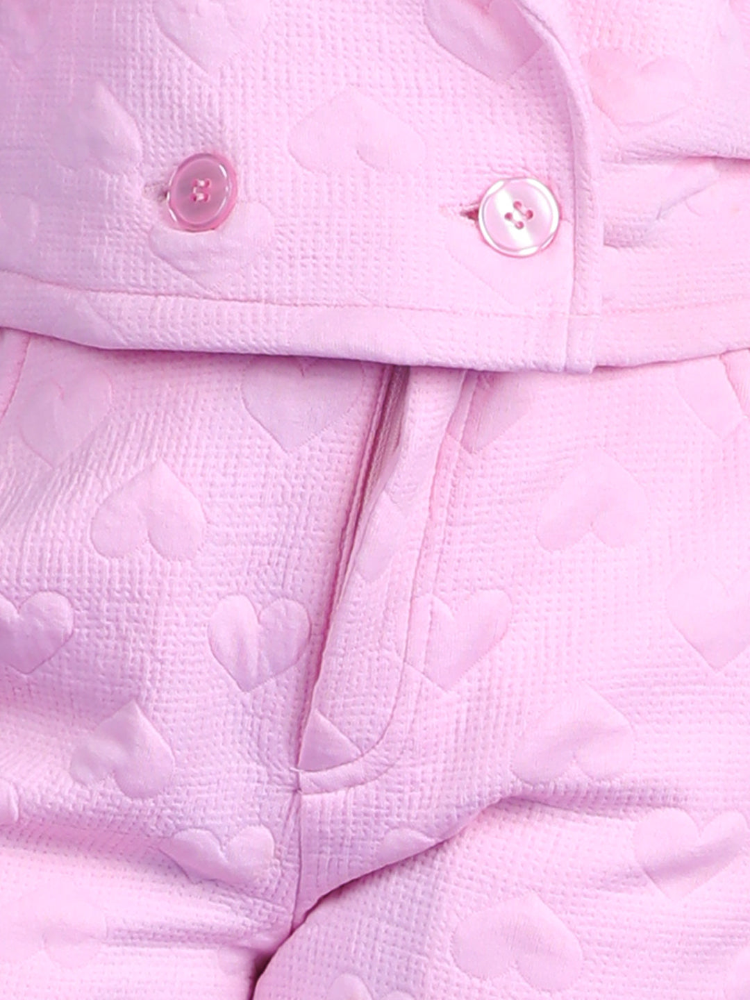 StyleStone Girls Heart Self Design Co-Ord Set