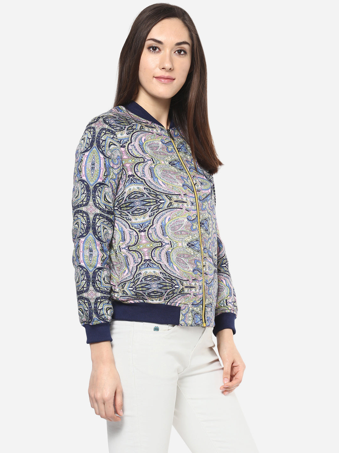 Women's Printed Bomber Jacket
