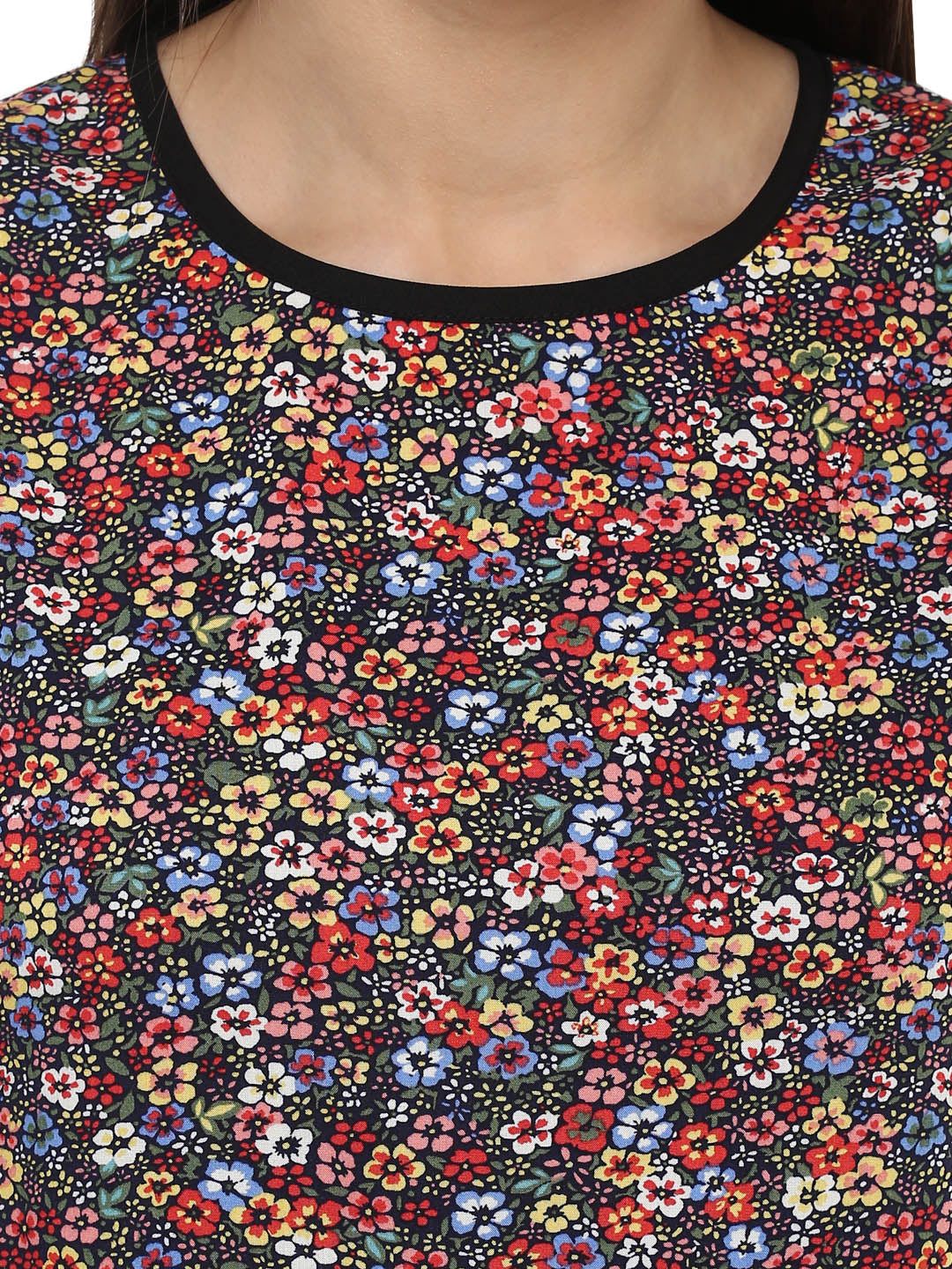Women's Umberella Cut Asymmetric Floral Dress