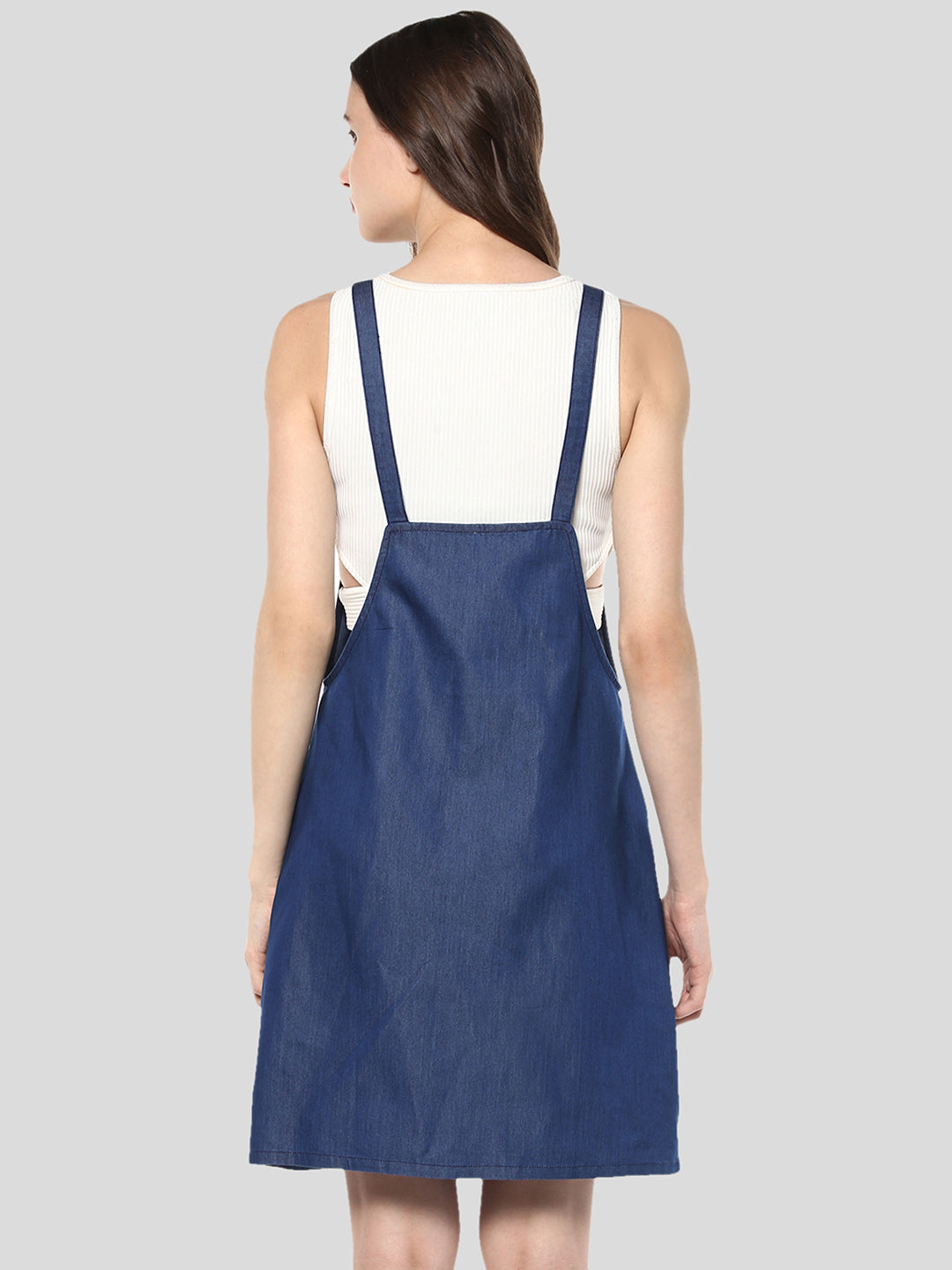 Women's Denim Dungaree Dress