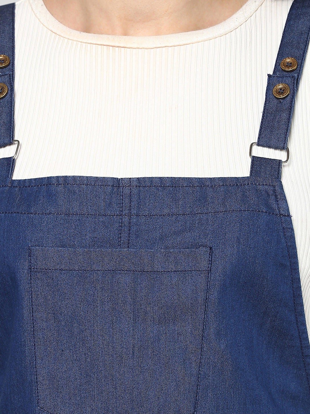 Women's Denim Dungaree Dress