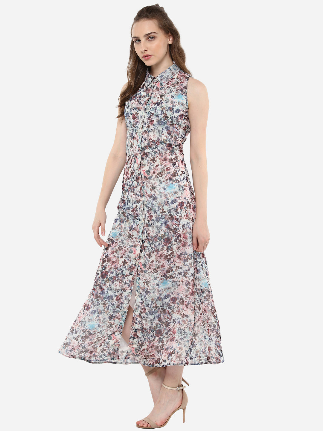 Women's Printed Floral Maxi Dress