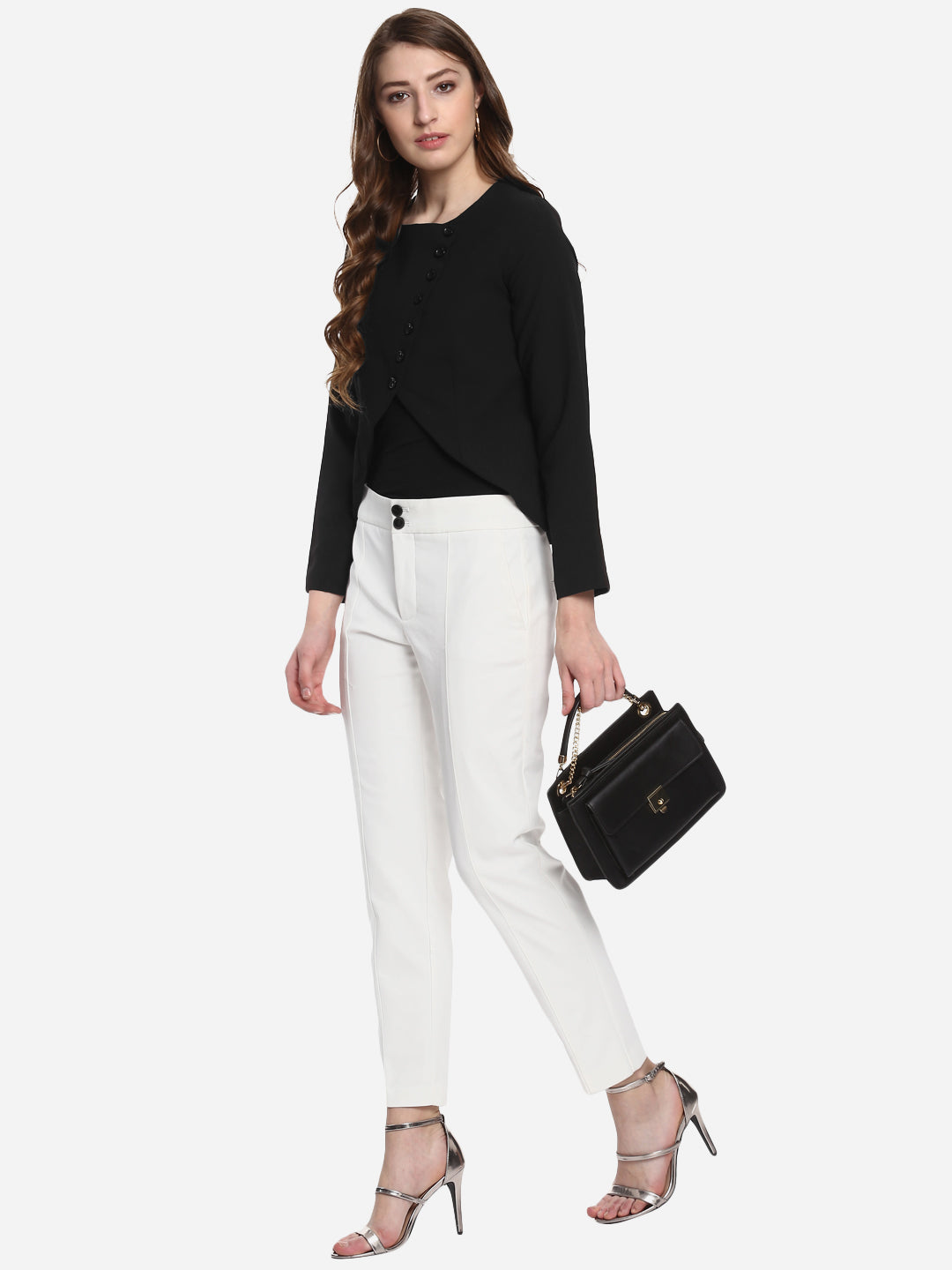 Women's Black Polyester Blazer – Stylestone