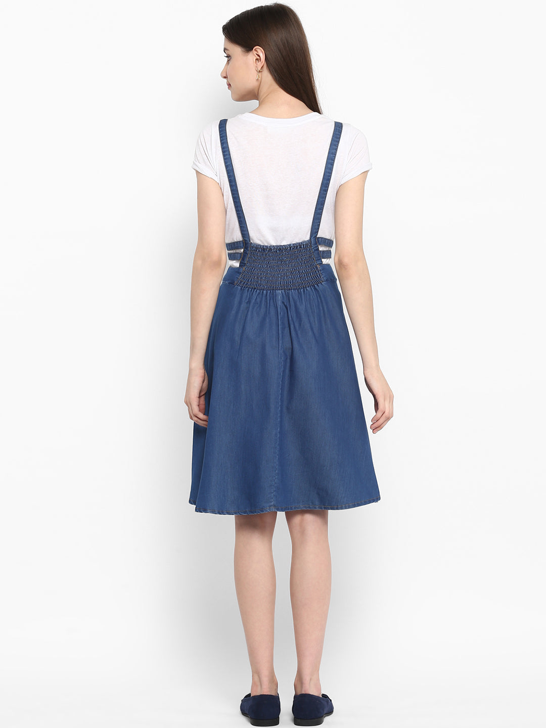 Buy DOLCE CRUDO Blue Womens Good For You Short Denim Dungaree | Shoppers  Stop