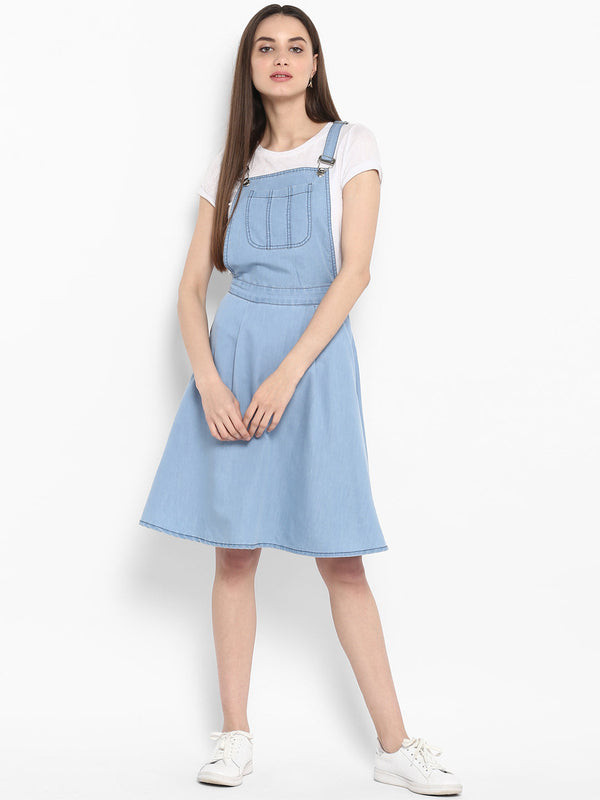 Women's Denim Dungaree Skirt Dress (without inner)