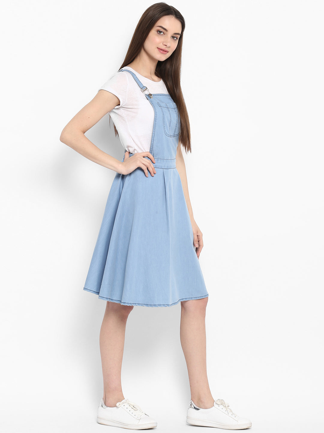 Women's Denim Dungaree Skirt Dress (without inner)