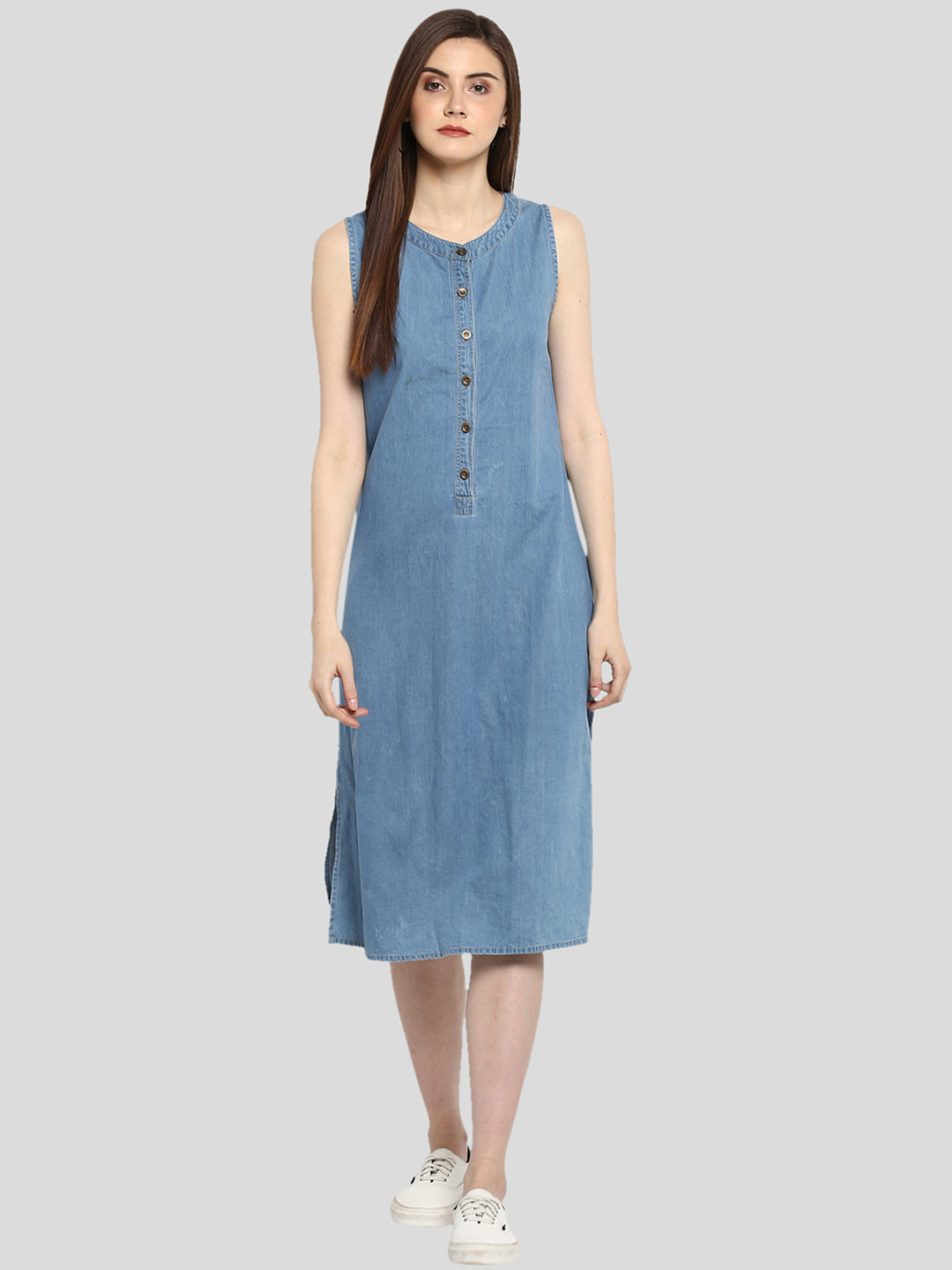 Women's Denim Mid Length dress – Stylestone