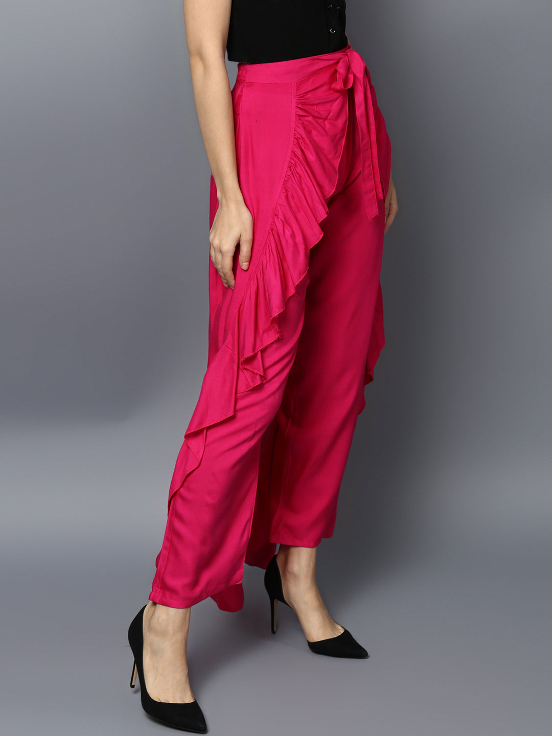 Women's Rayon White Skirt Pants