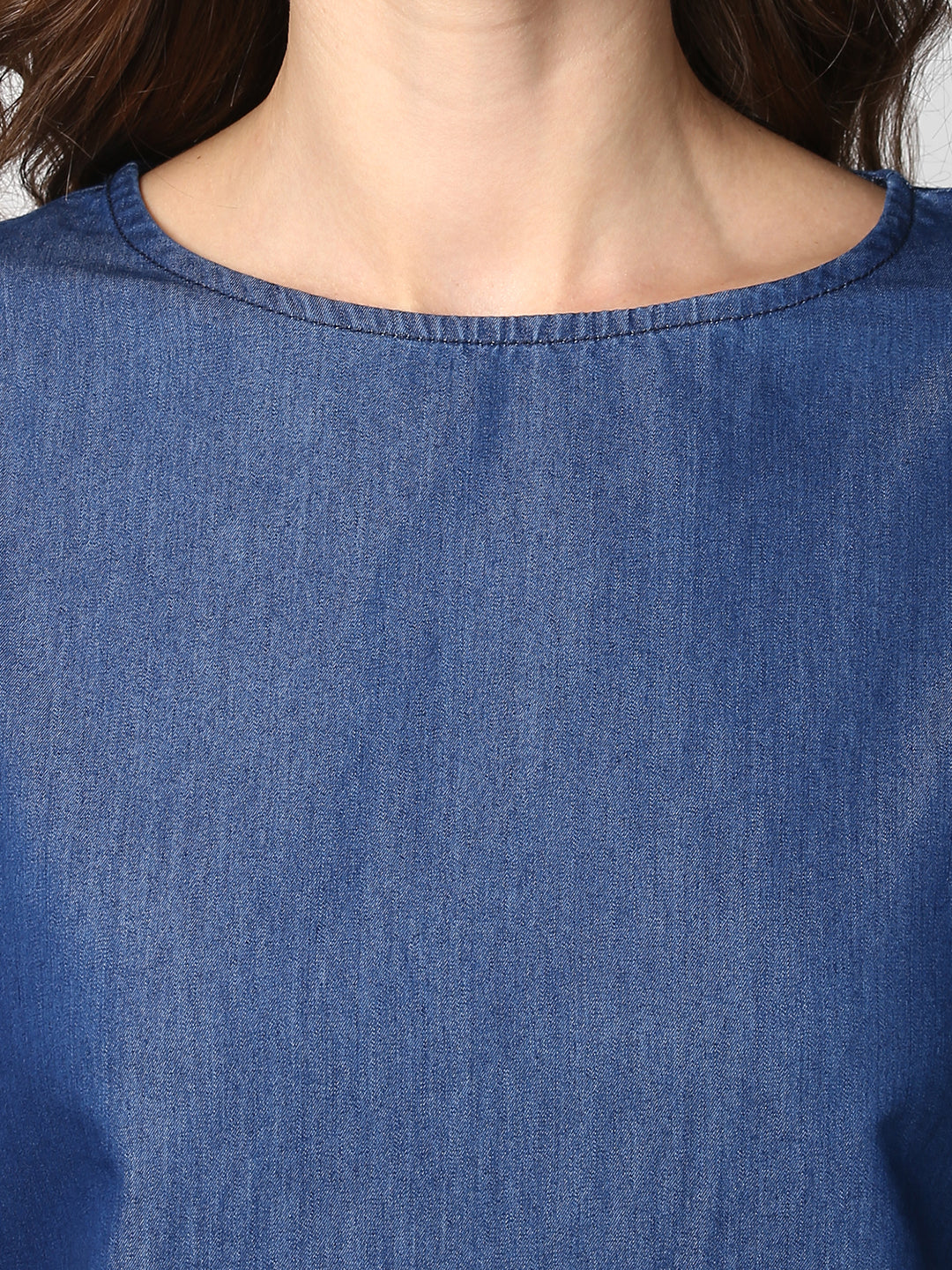 Women's Blue Denim String Adjustor Dress – Stylestone