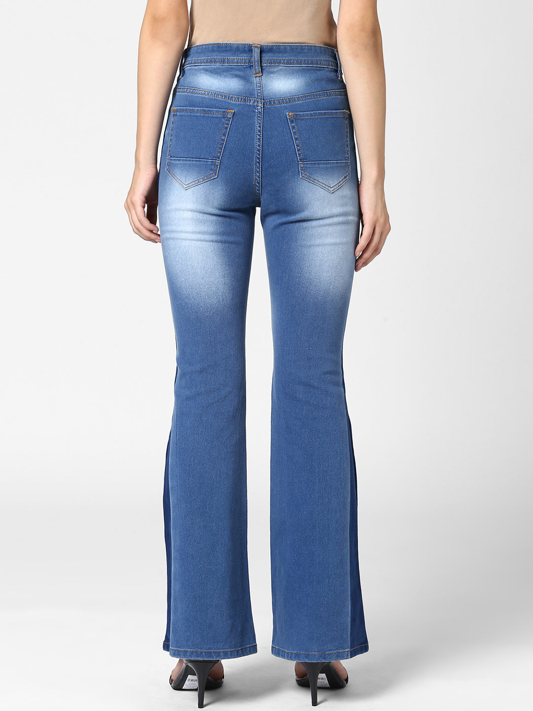 Women's Bootcut Denim Jeans with Side detail