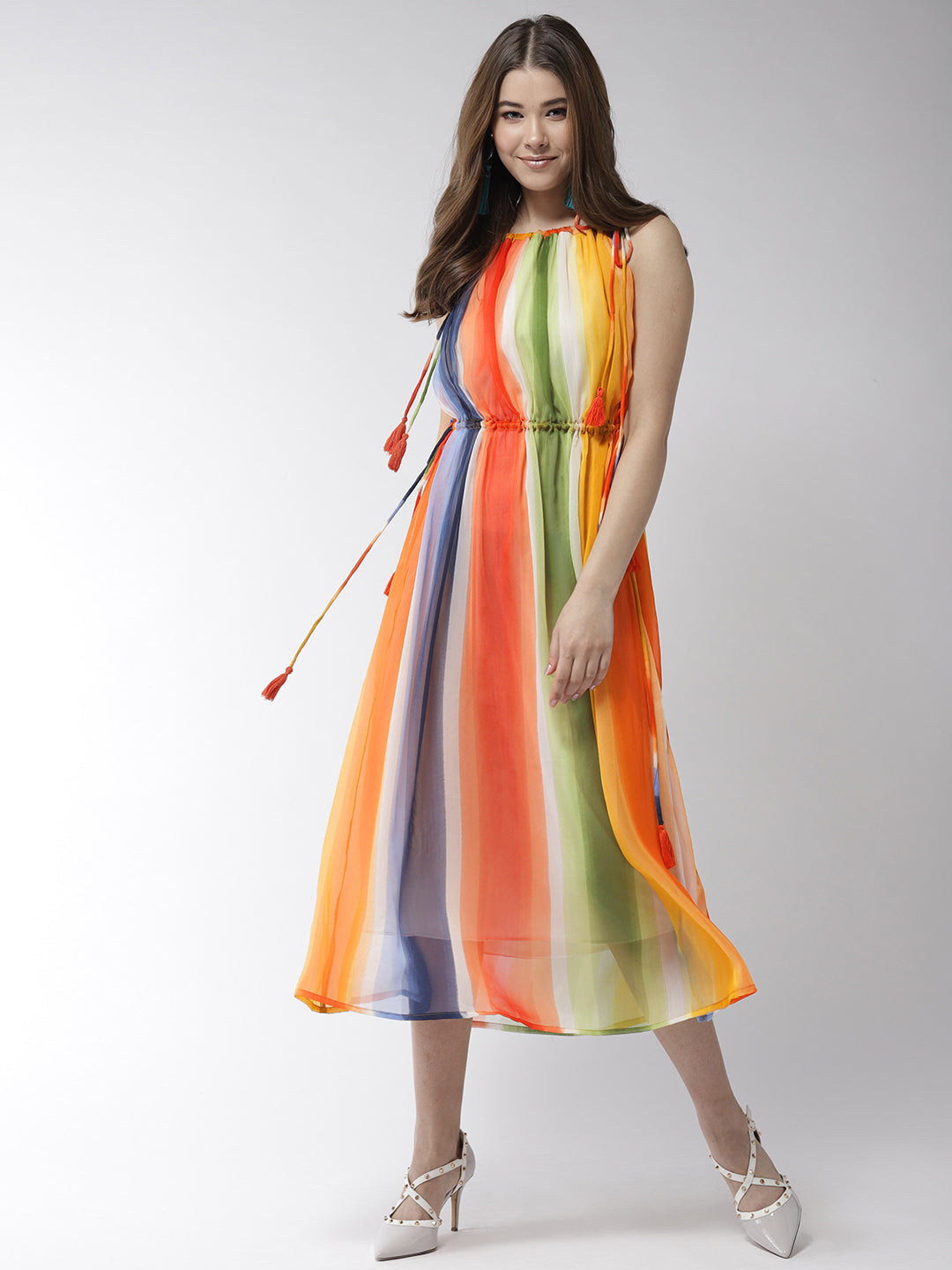 rainbow color dress for ladies Rainbow Dress, Pride Dress, Maxi Dress for Photoshoot