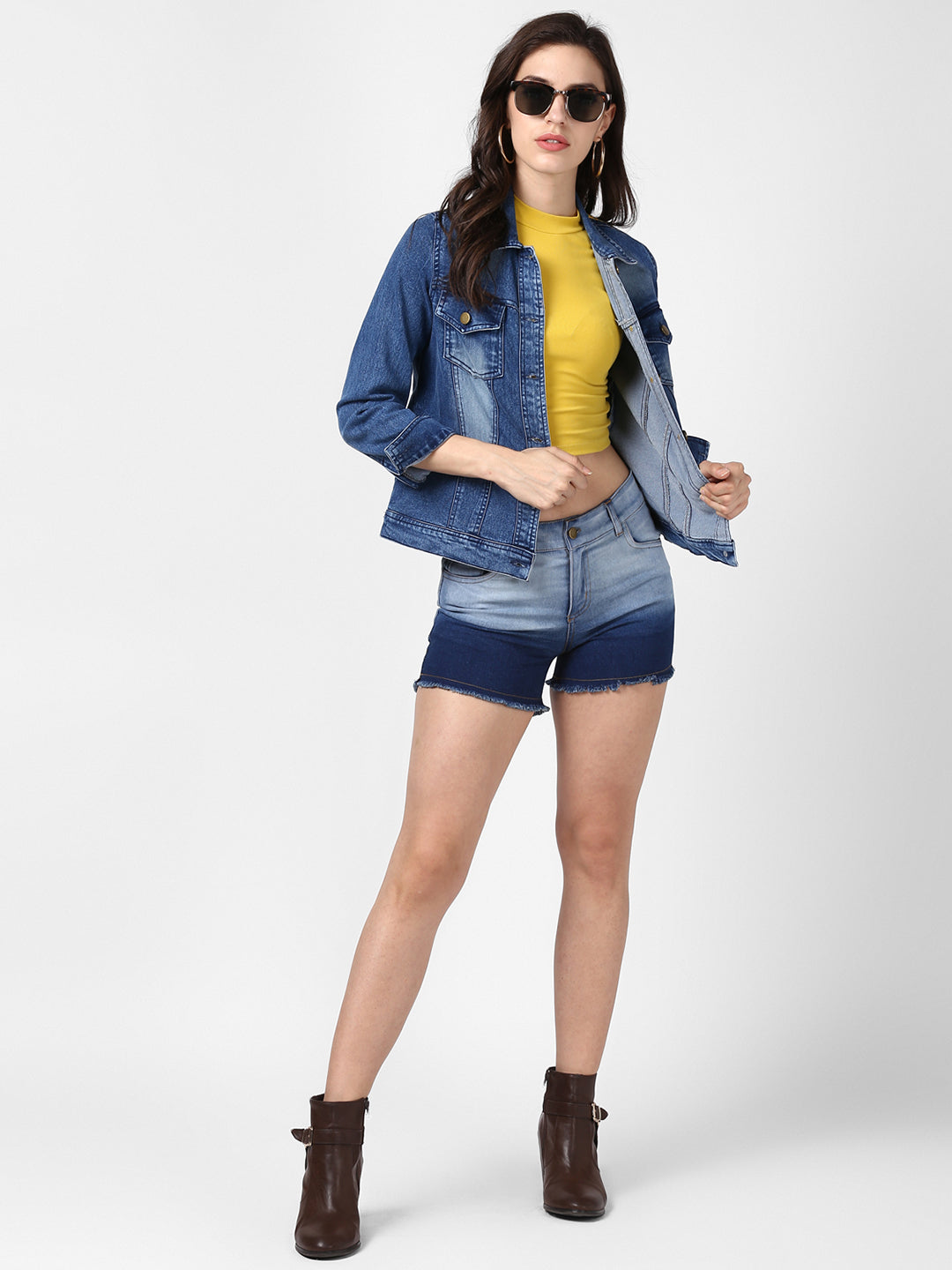 Women's Hand Painted Denim Jacket-Future