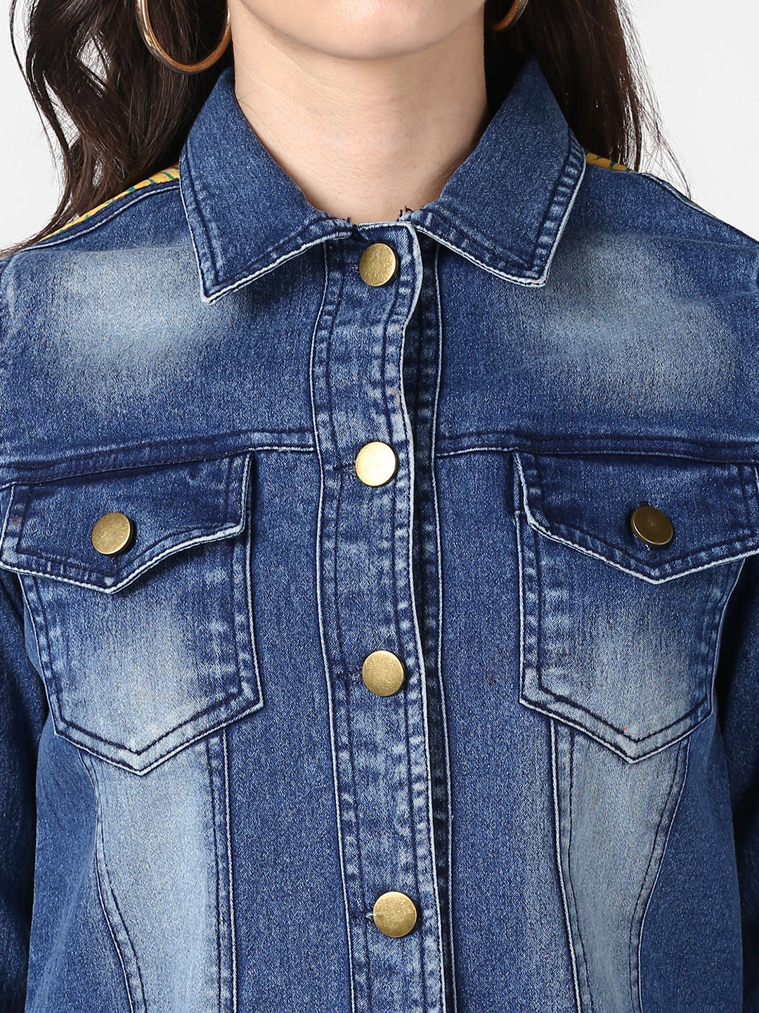 Women's Hand Painted Denim Jacket-Future