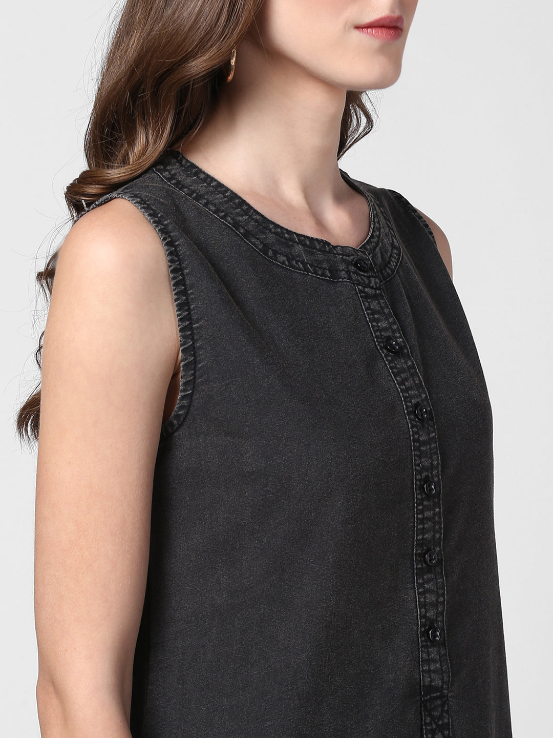 Women's Black Denim Dress – Stylestone