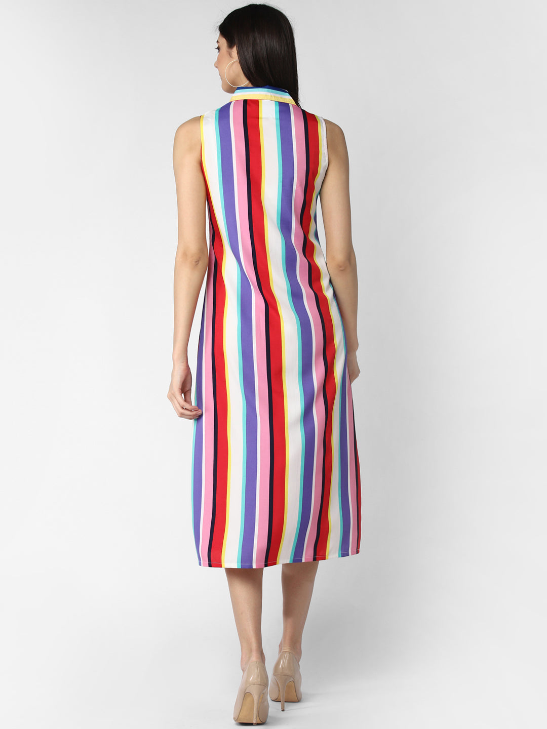 Women's Crepe Multi Stripe dress