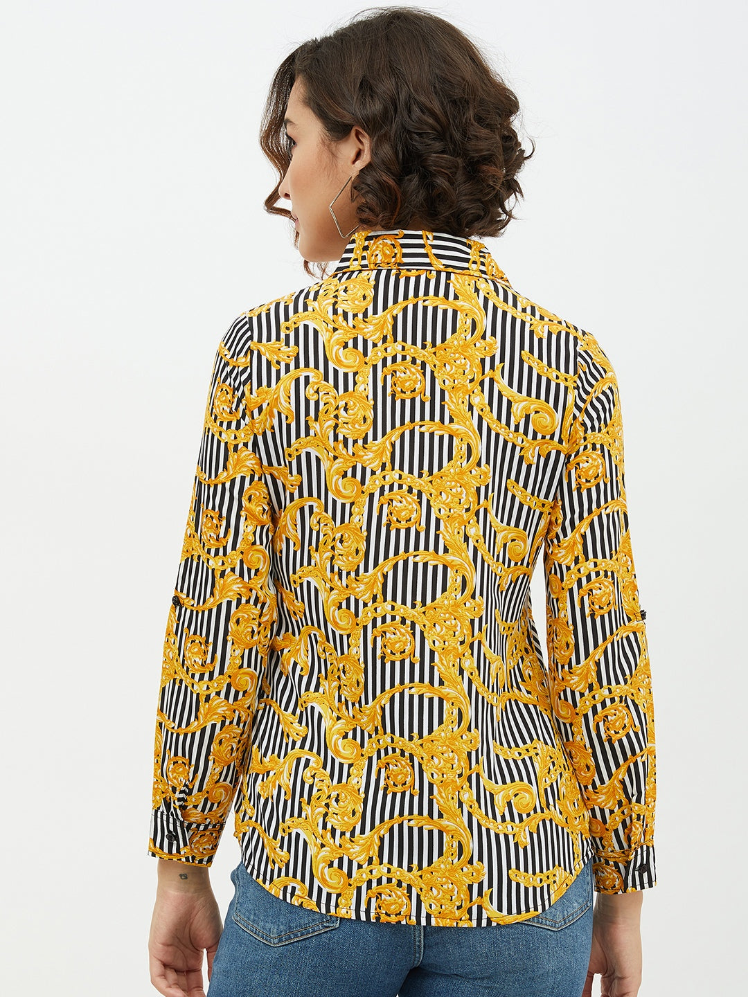 Women's Stripe Printed Shirt