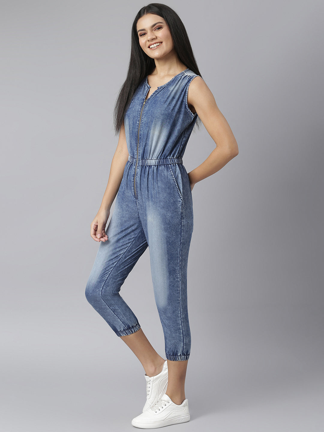 Bay Blue Prophecy Jumpsuit | One Teaspoon