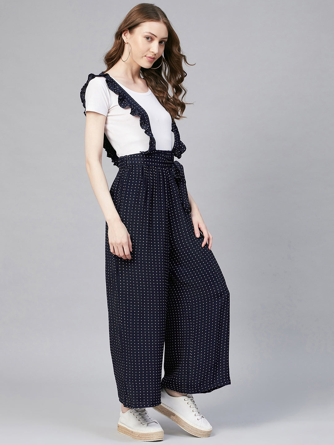 Women's Blue Pinafore Trousers (T-shirt not included)