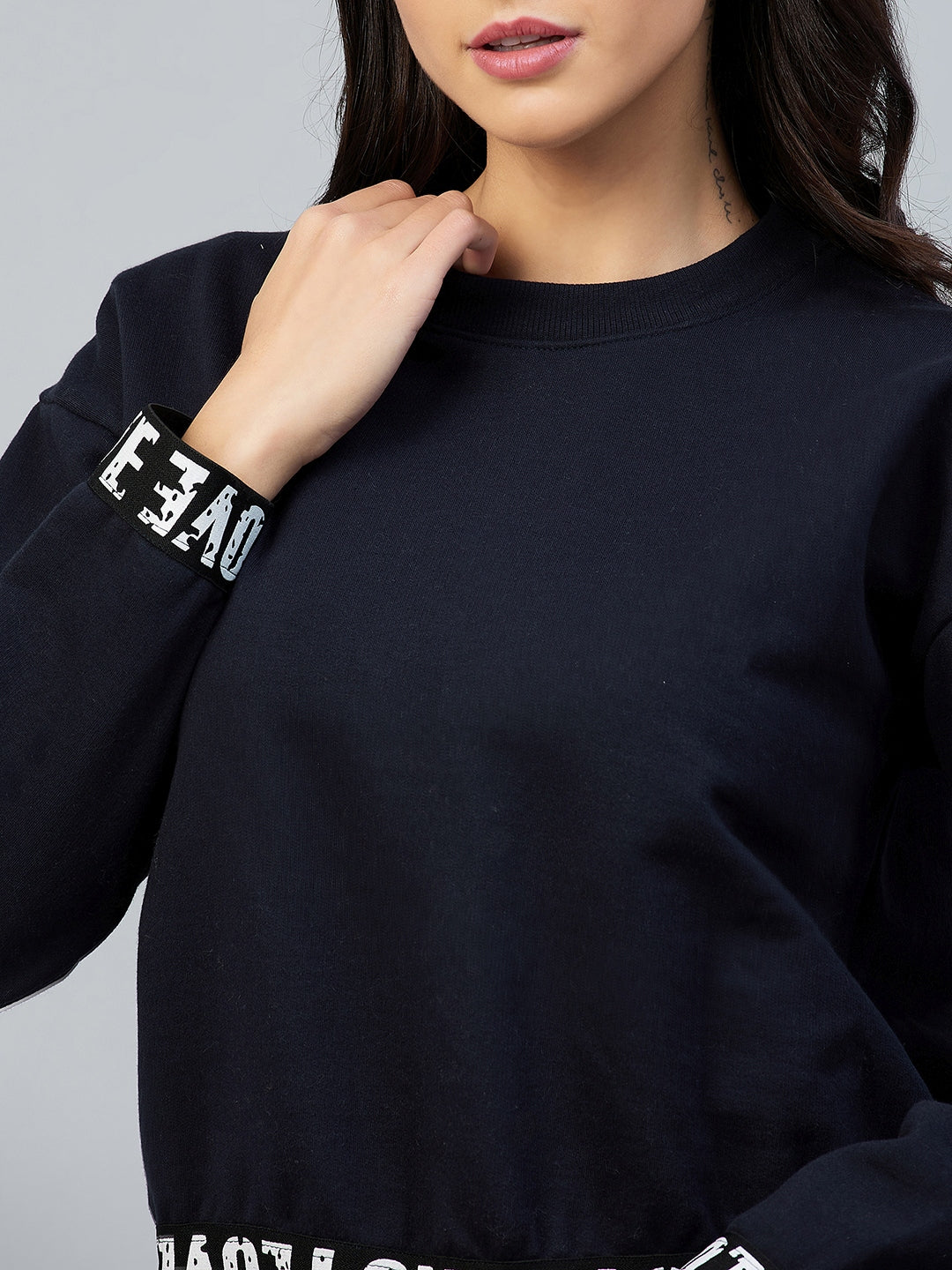 Women's Navy Love Taped Sweatshirt