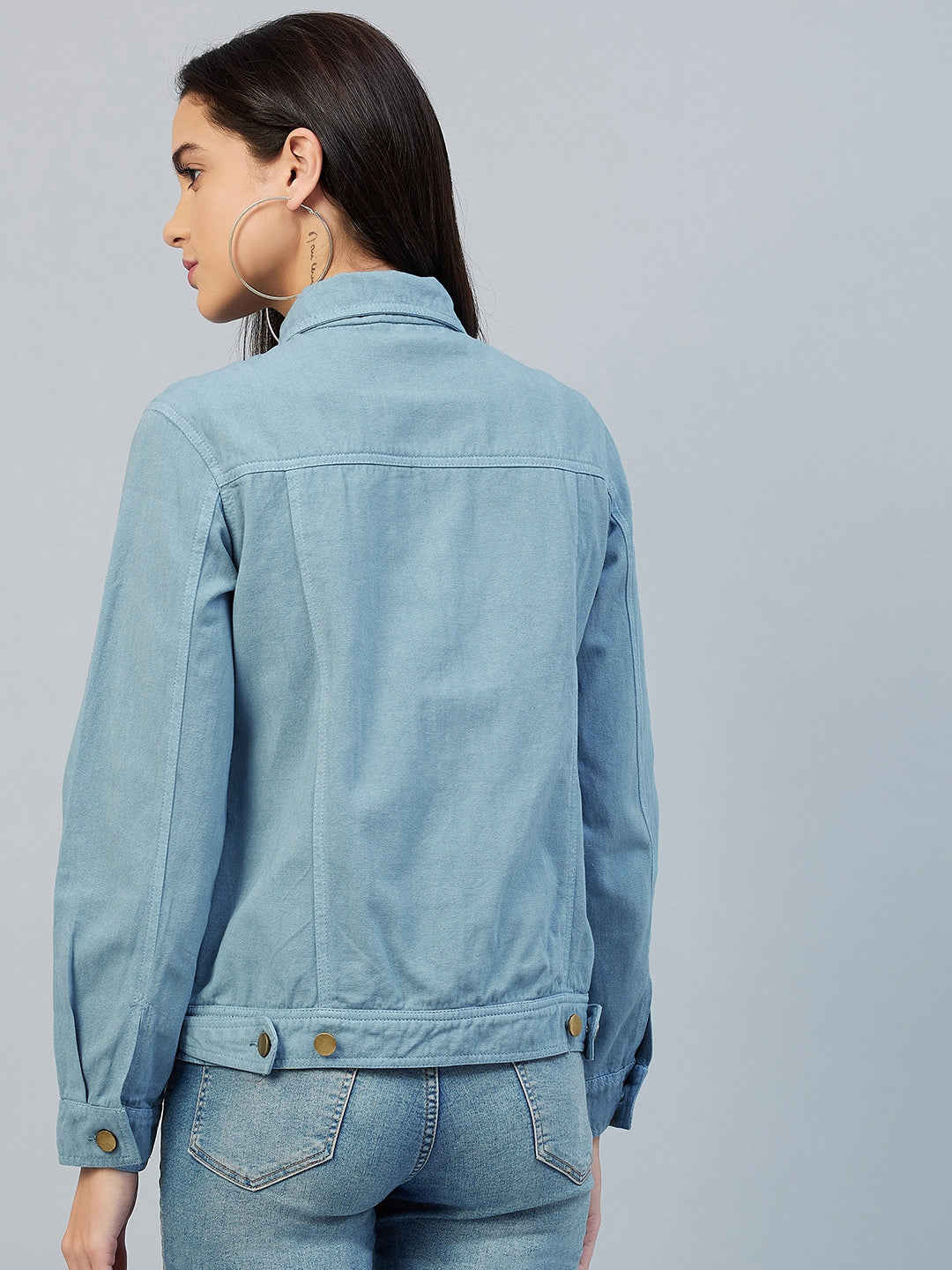 Women's Green Cotton Twill Jacket