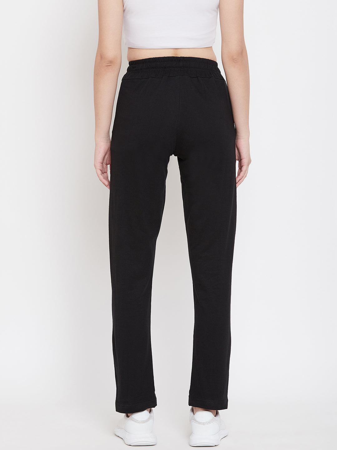 Women's Pack of 2 Track Pants-Black and Light Grey