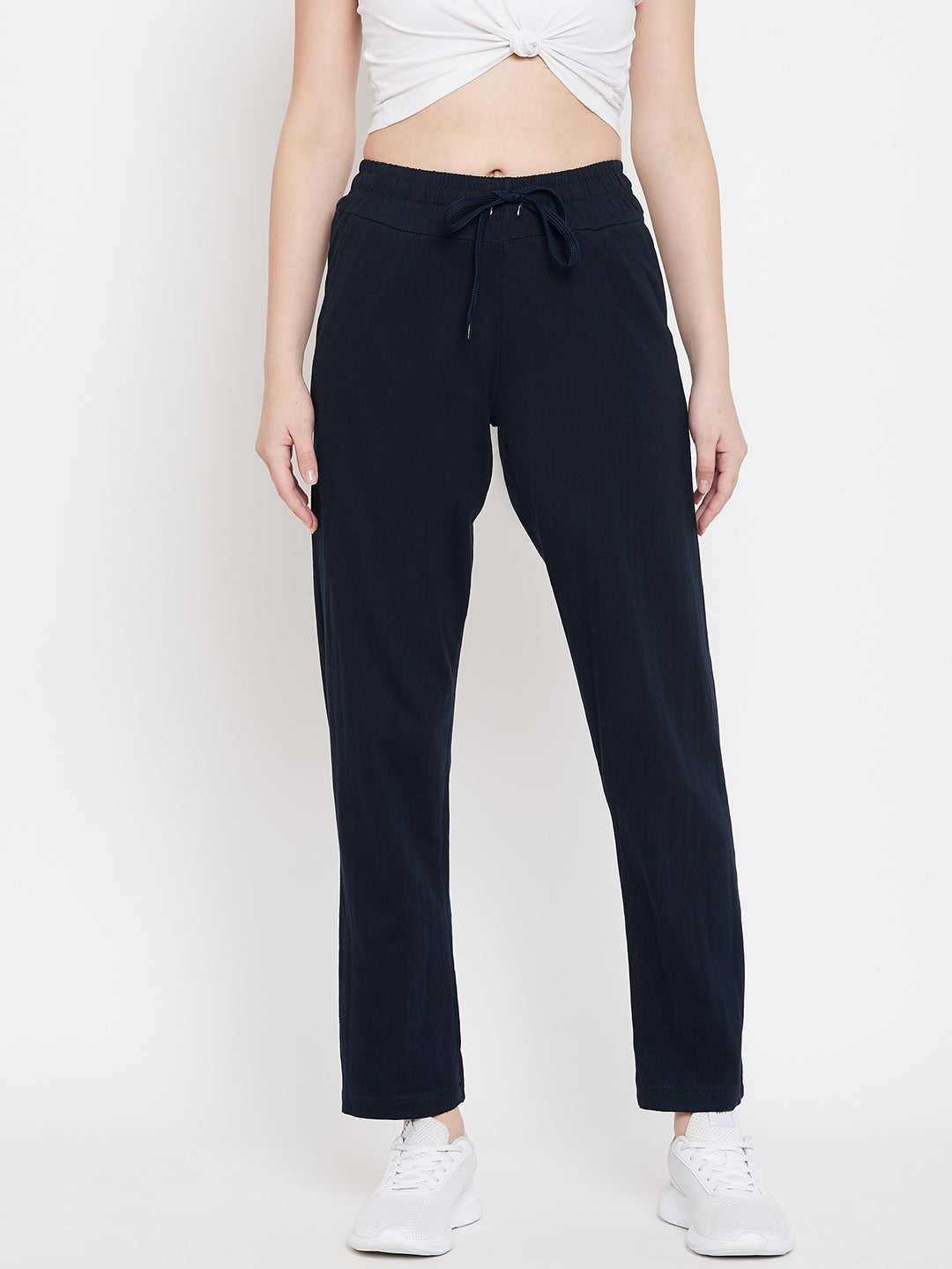 Women's Pack of 2 Track Pants-Navy and Dark Grey