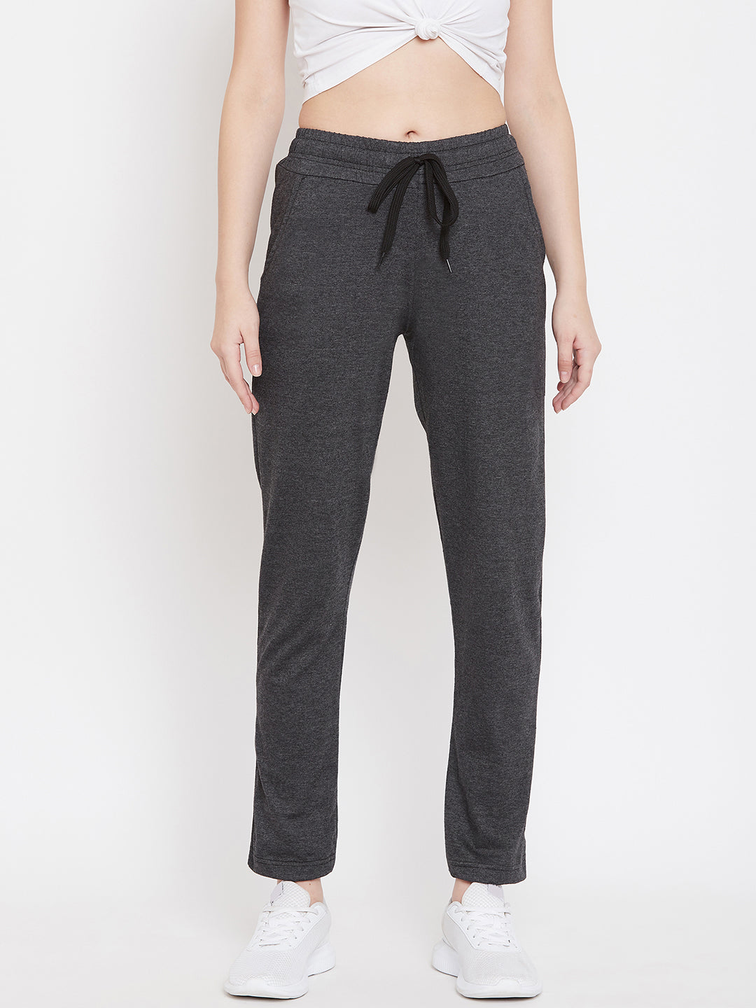 Women's Pack of 2 Track Pants-Navy and Dark Grey
