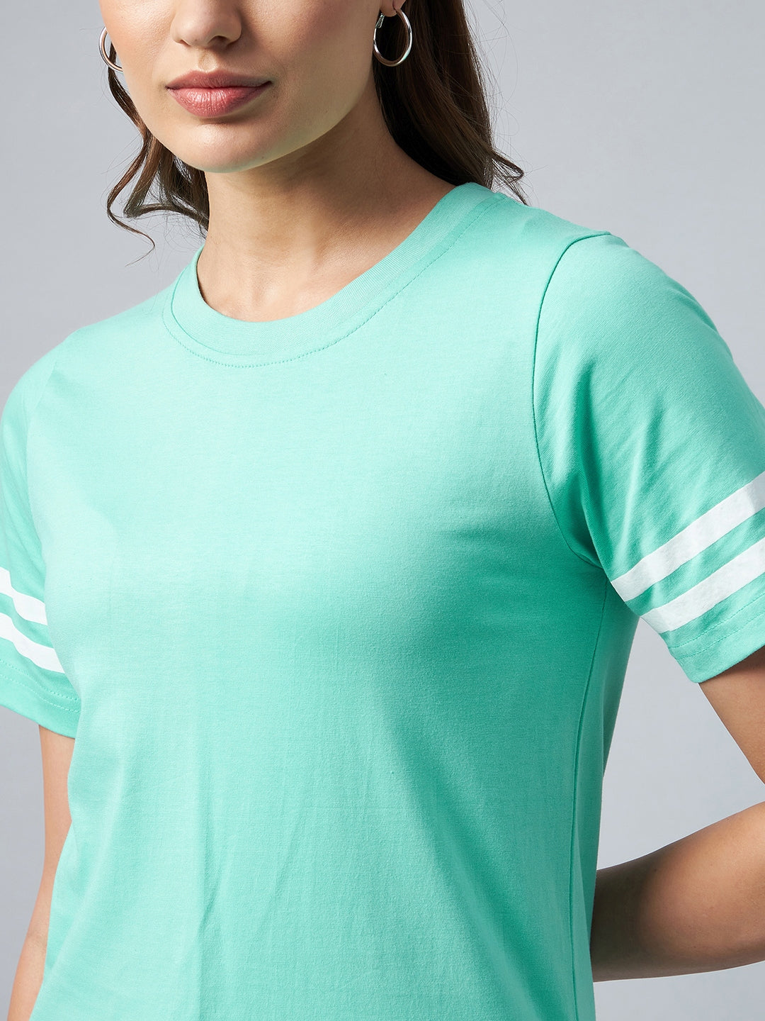Women's Green Striped Cotton Tracksuit Set – Stylestone