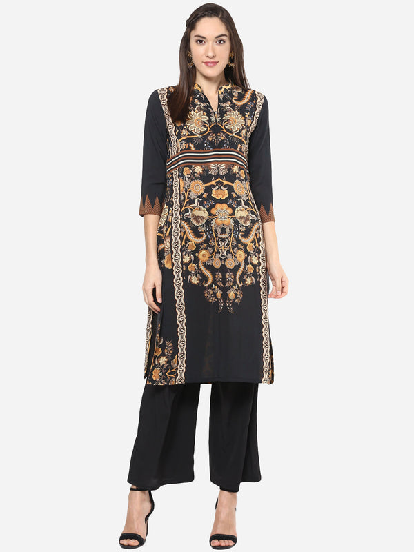 Women's Digital Printed Georgette Kurti